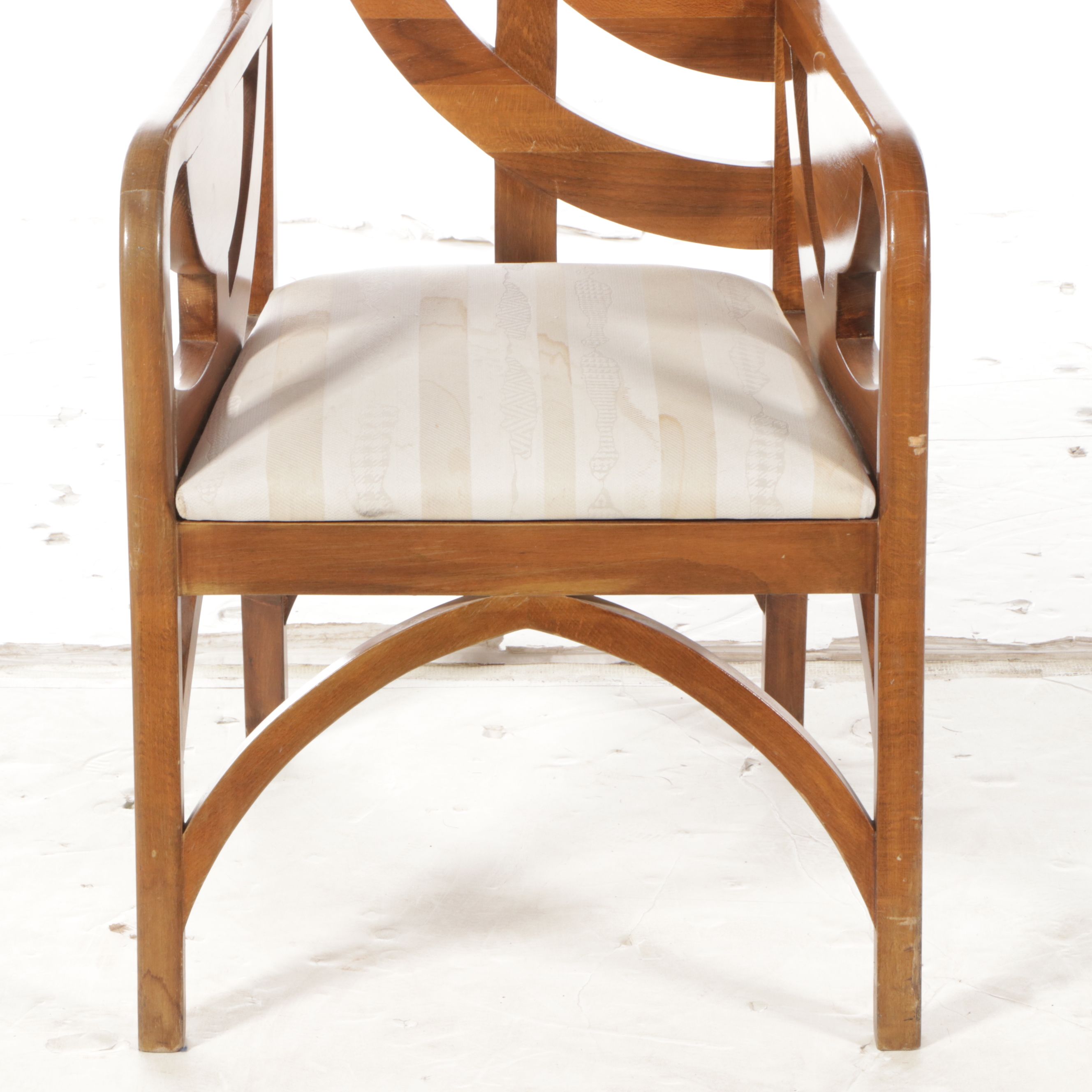 Robert Saunder Designed Mahogany “Mystic Chair,” Circa 1989