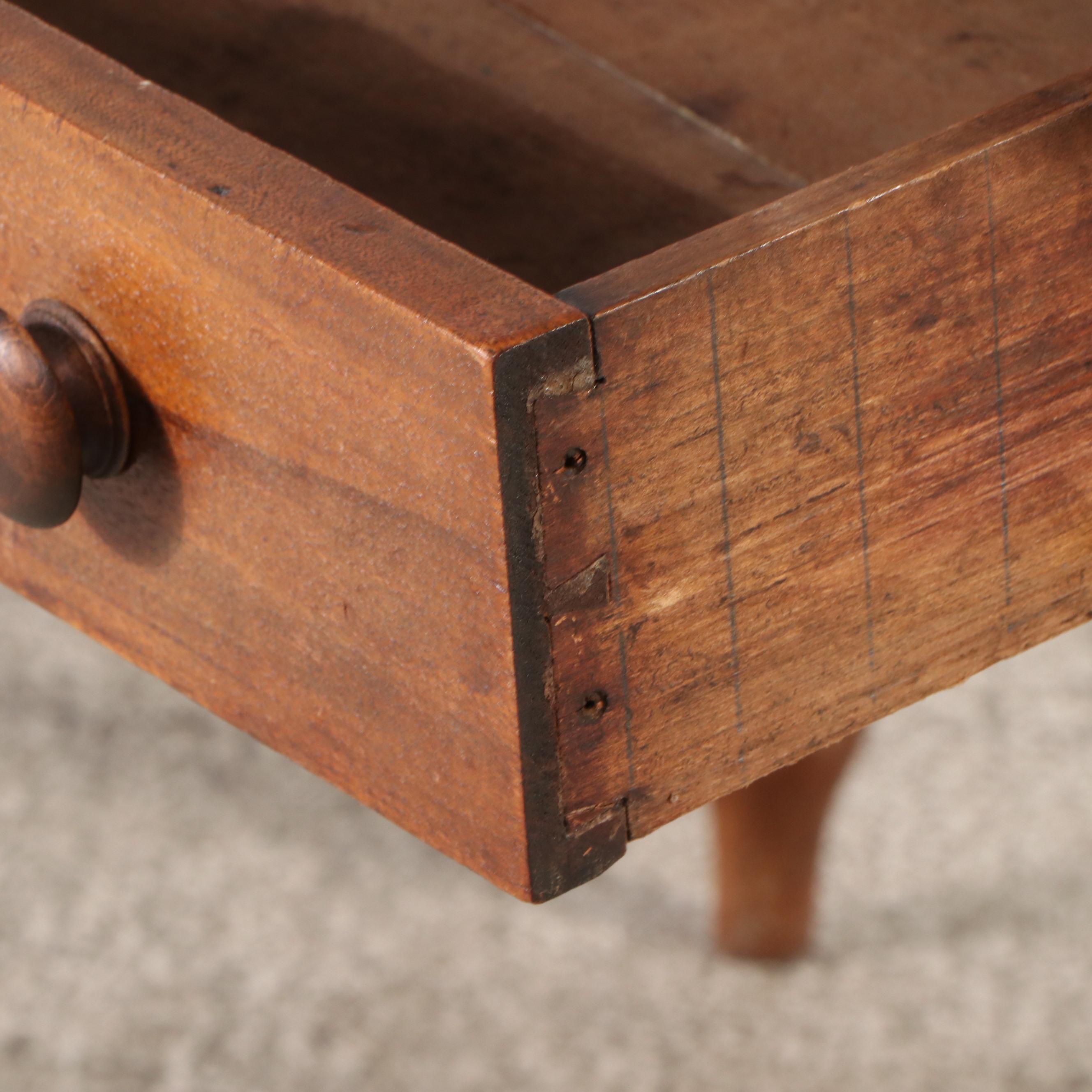American Country Sheraton Style Oak Desk, Late 19th/Early 20th Century