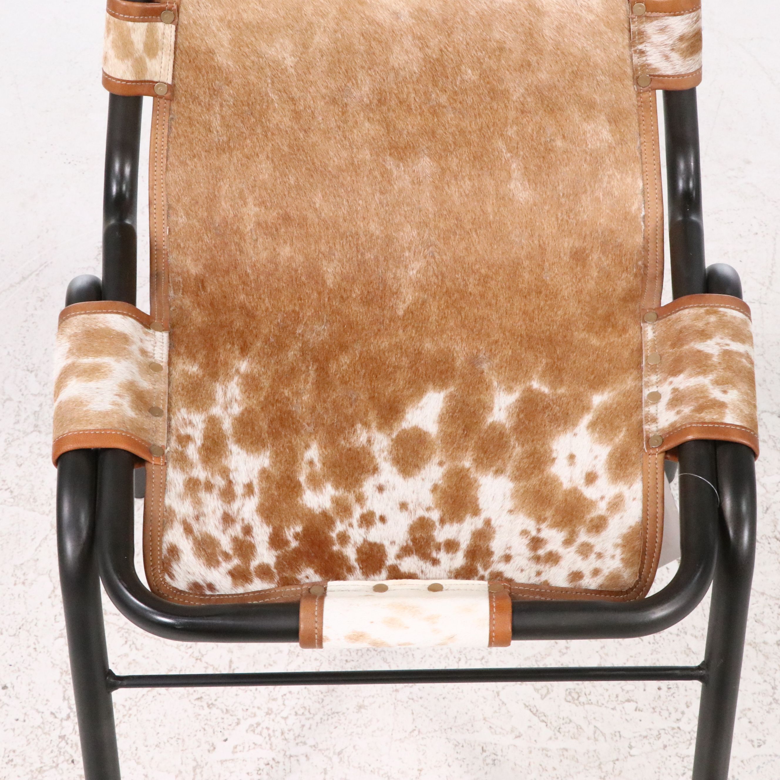 Pair of Blue Ocean Traders "Genoa" Hair on Hide Side Chairs