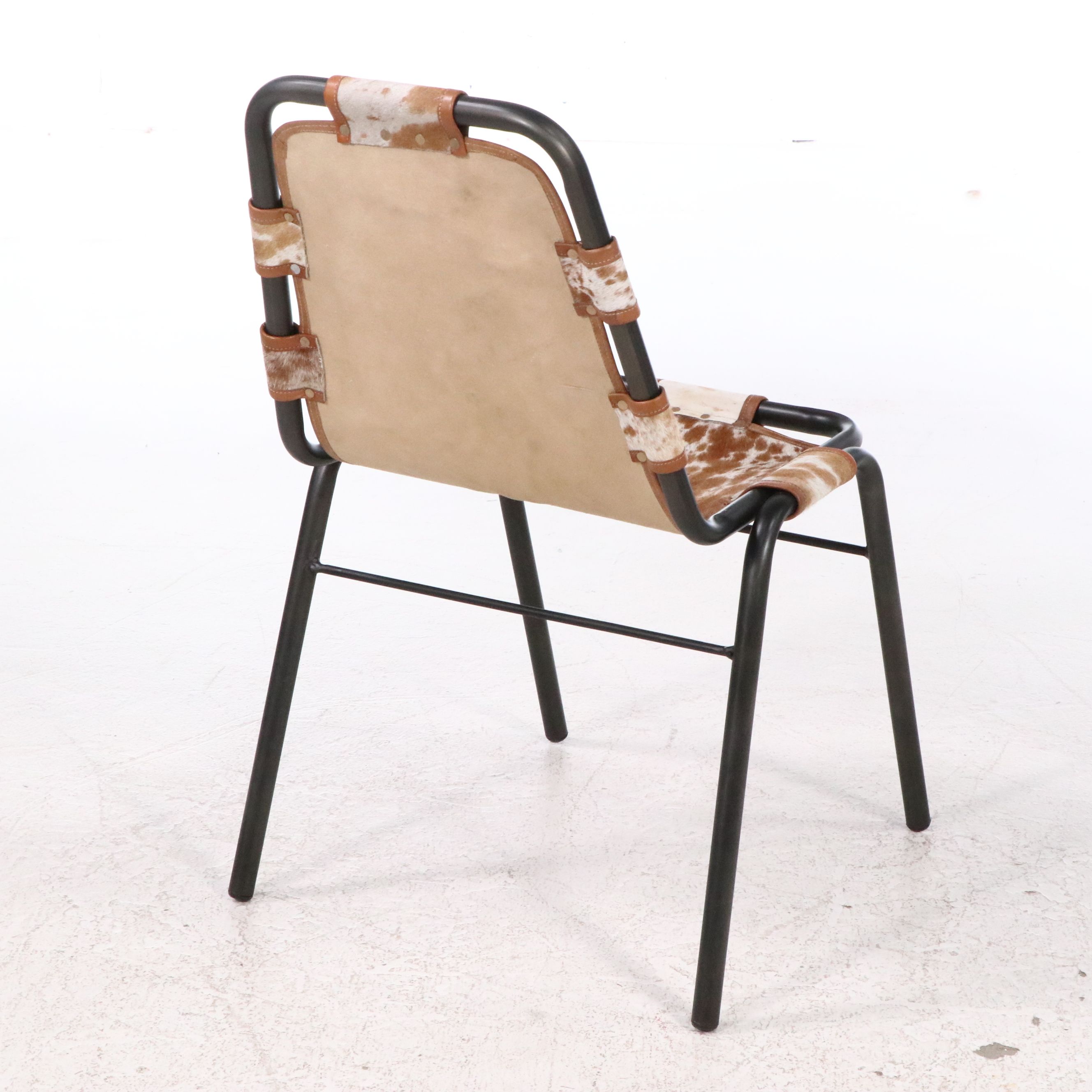 Pair of Blue Ocean Traders "Genoa" Hair on Hide Side Chairs