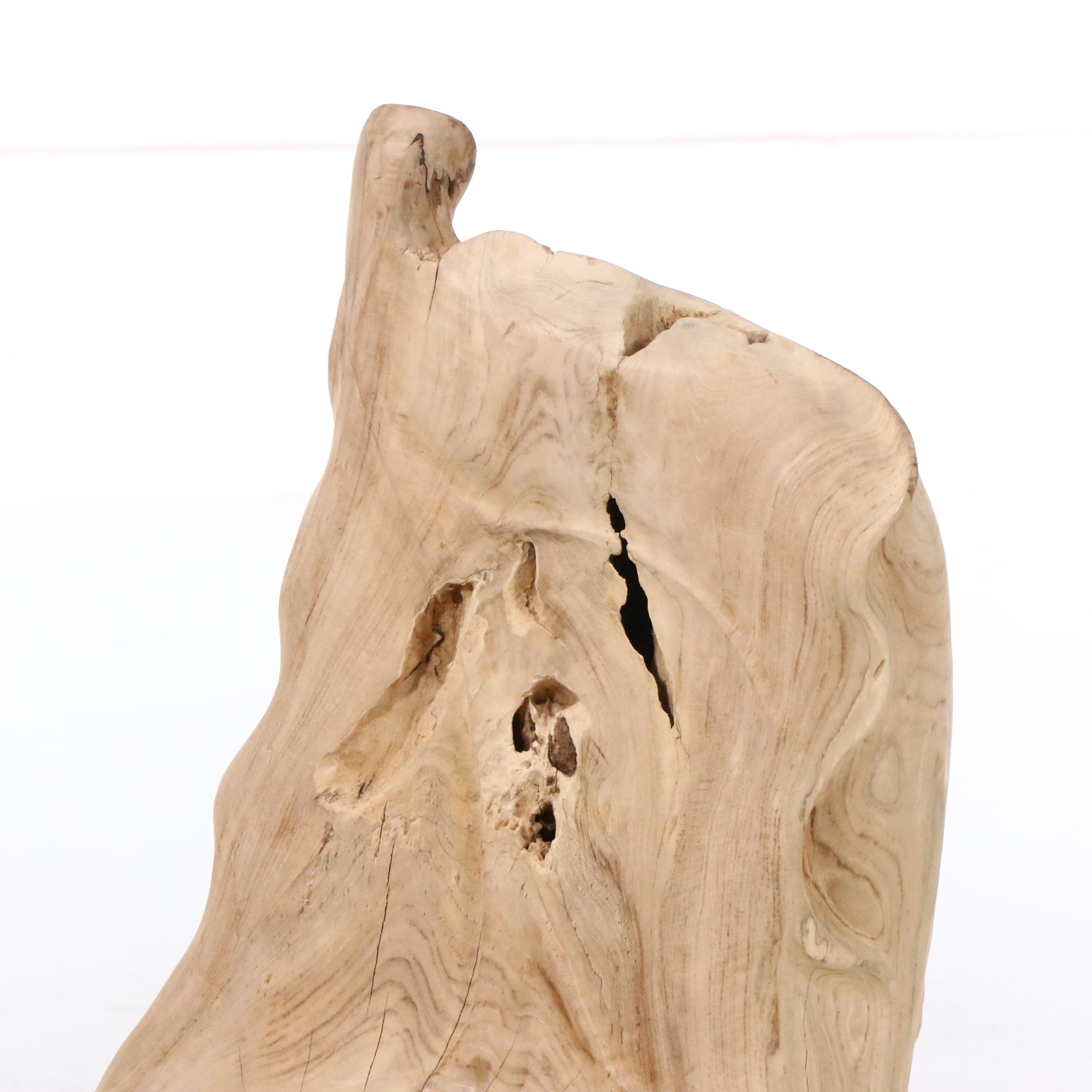 Hand-Carved Teak Wood Root Chair