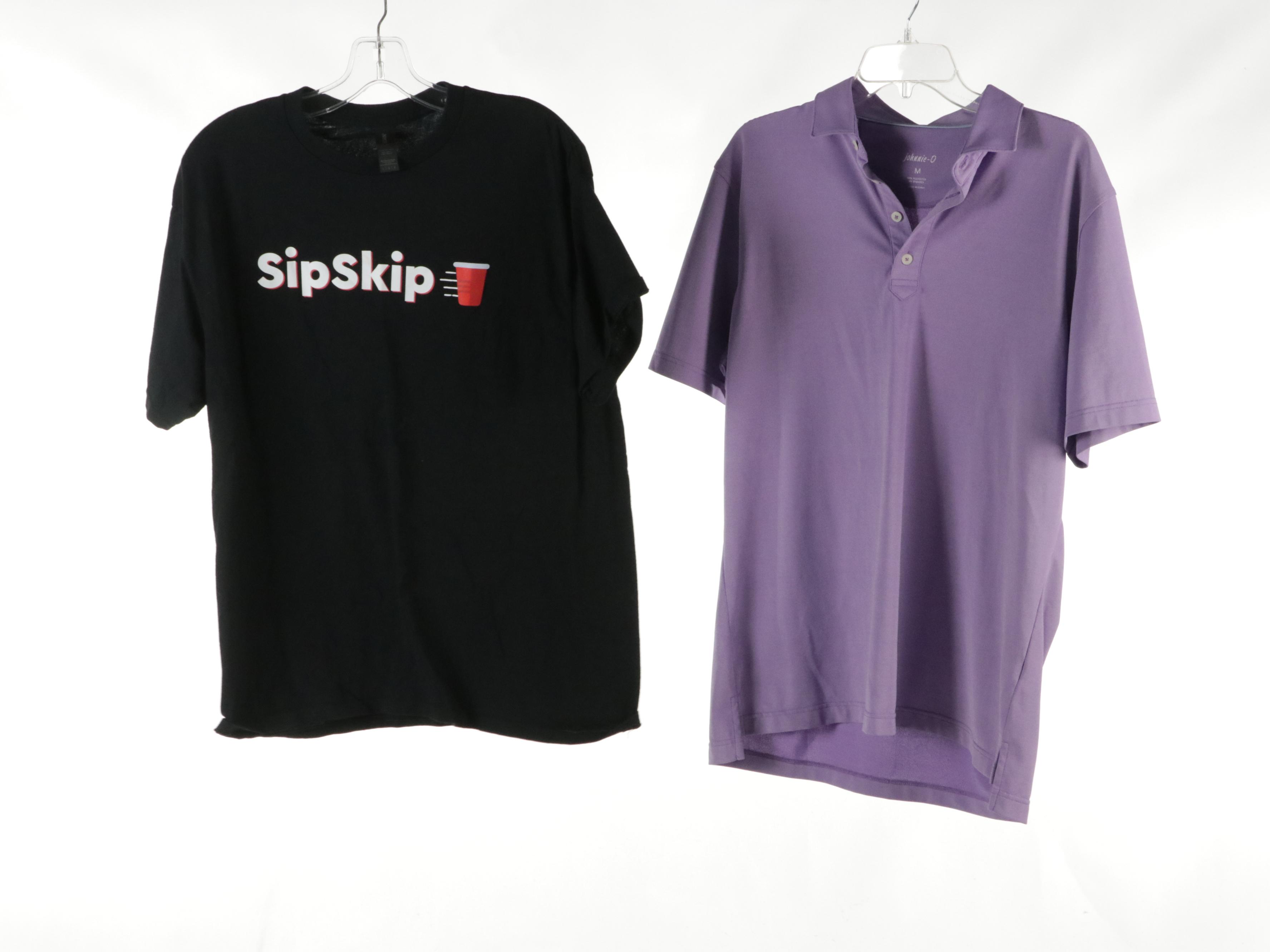 Men's Gymshark T-Shirts, Columbia Hiking Shorts, Peter Millar & More Polo Shirts