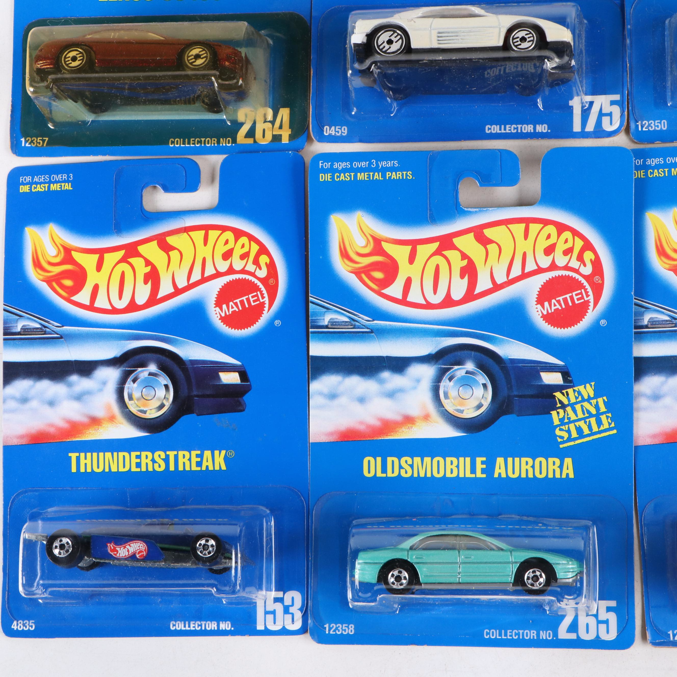 Hot Wheels "3-Window '34," "BMW 350i" and More Blue Back Toy Cars, 1991