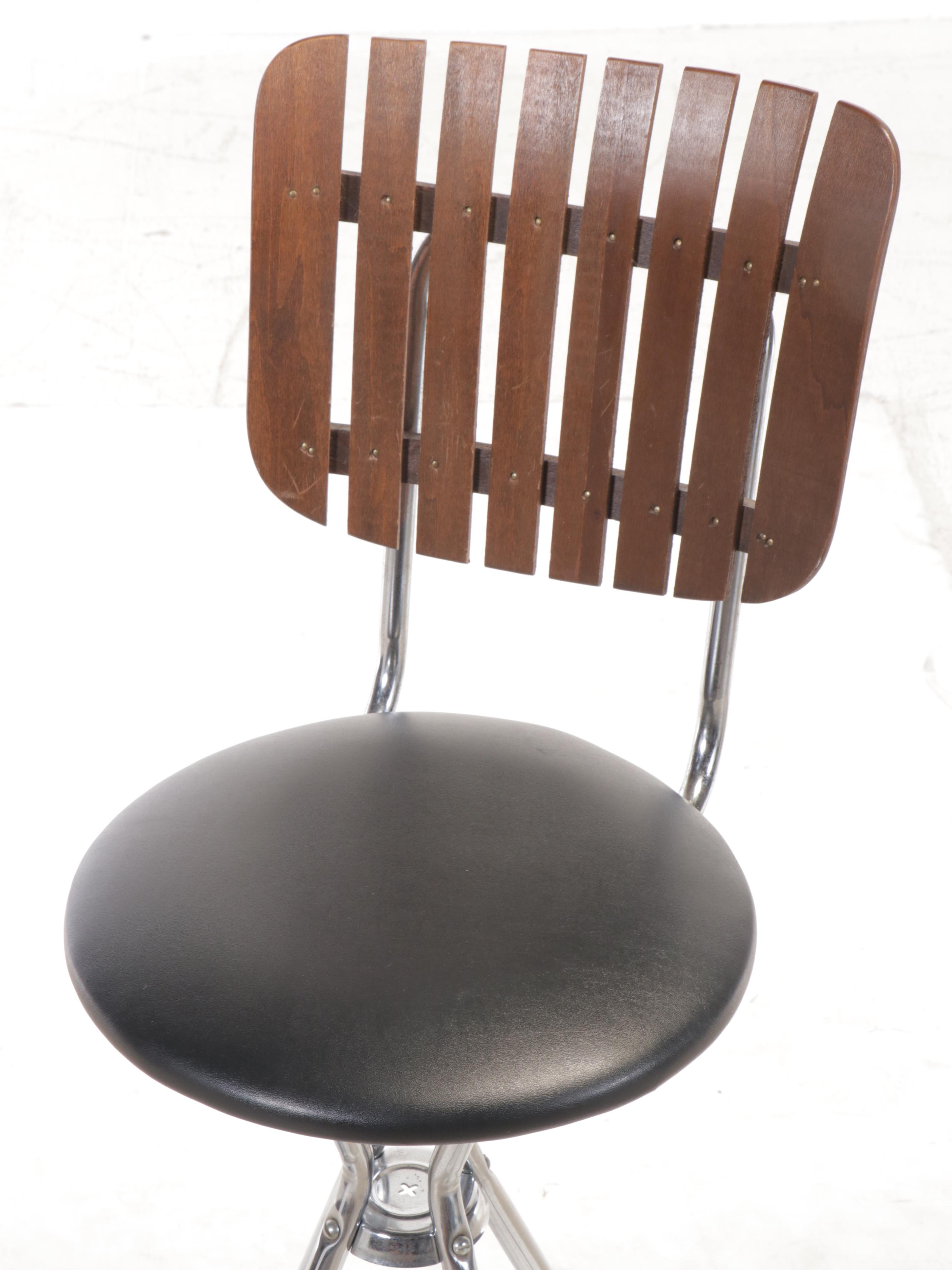 Set of Six Mid Century Modern Style Barstools in the Manner of Arthur Umanoff