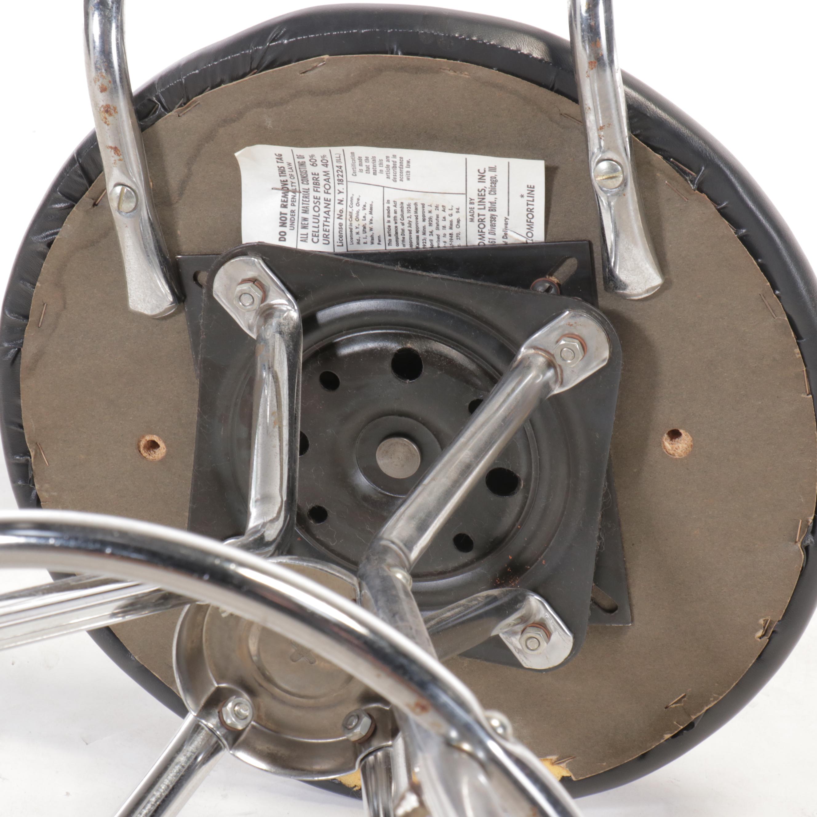 Set of Six Mid Century Modern Style Barstools in the Manner of Arthur Umanoff