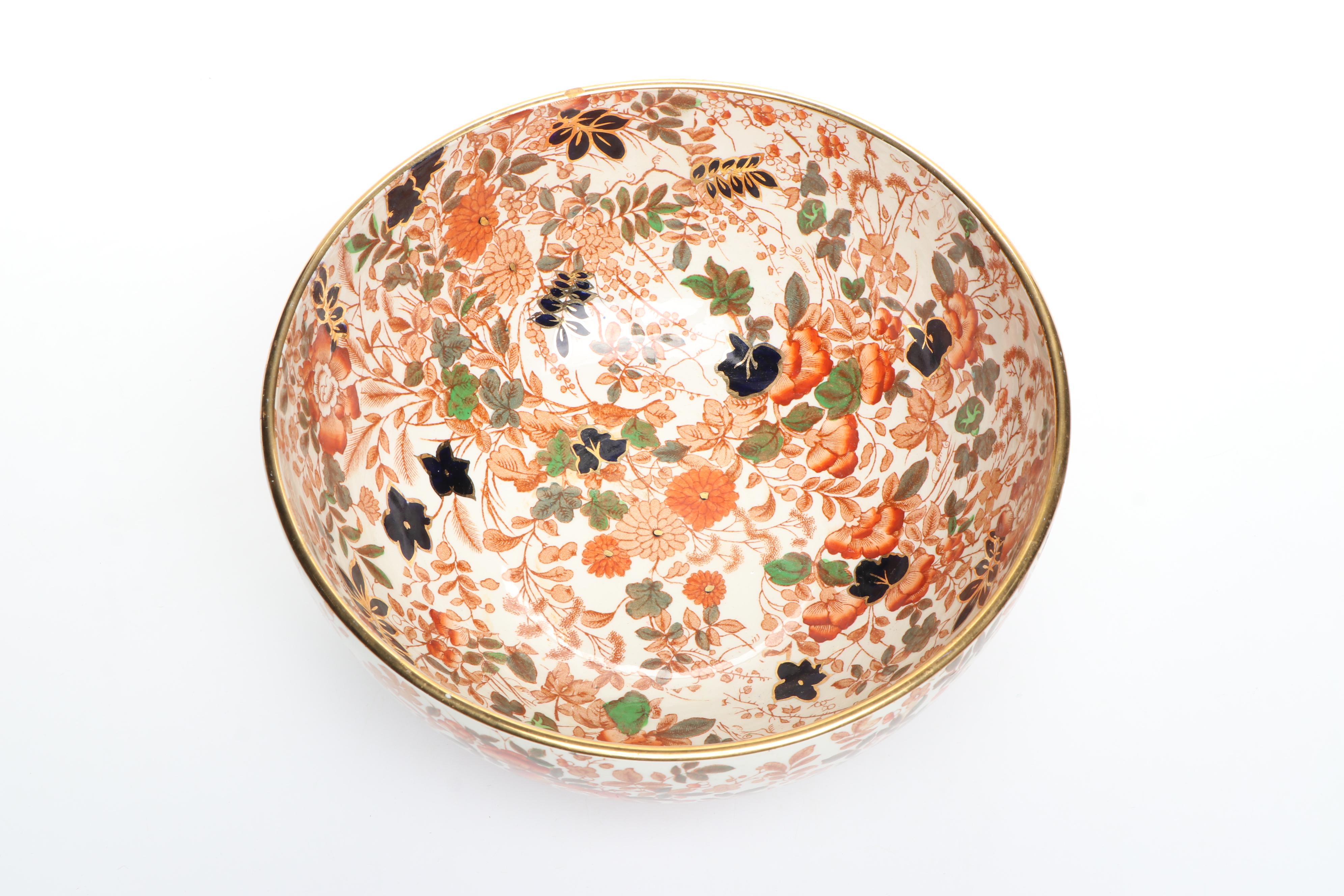 Royal Cauldon "Bittersweet" Ceramic Centerpiece Bowl