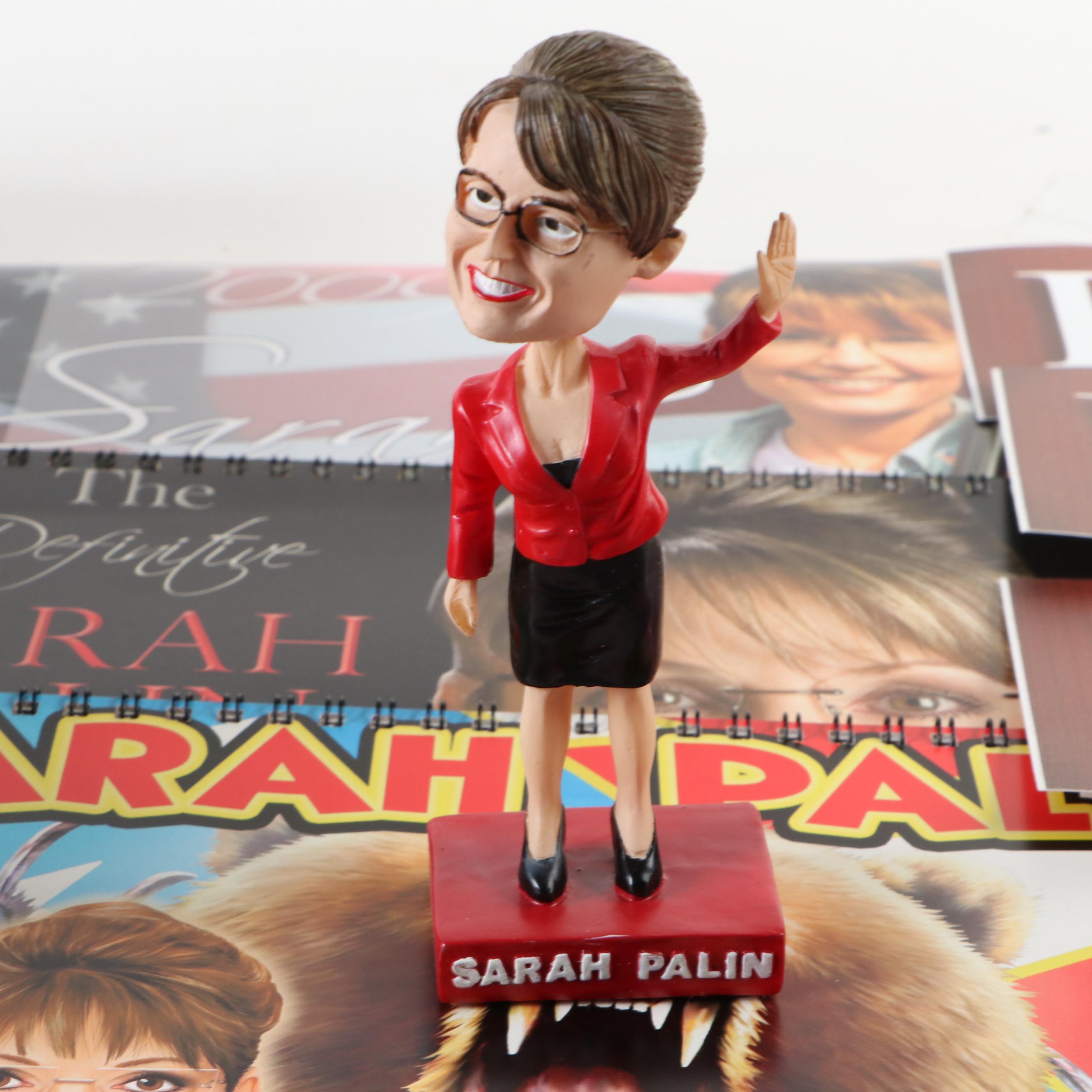 Mitt Romney, Sarah Palin with Other Political Pinbacks, Doll and More