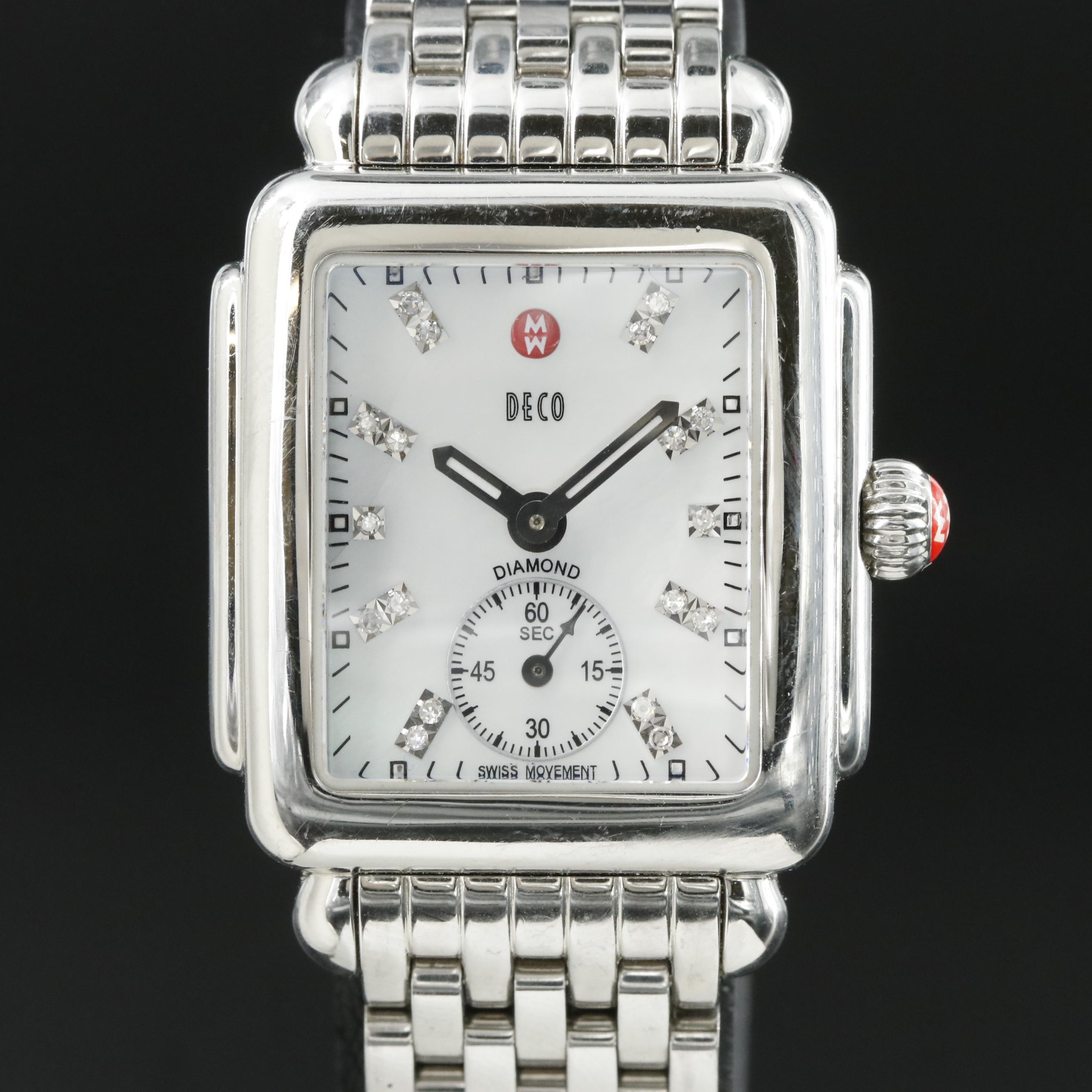 Michele Deco Mid Diamond Watch