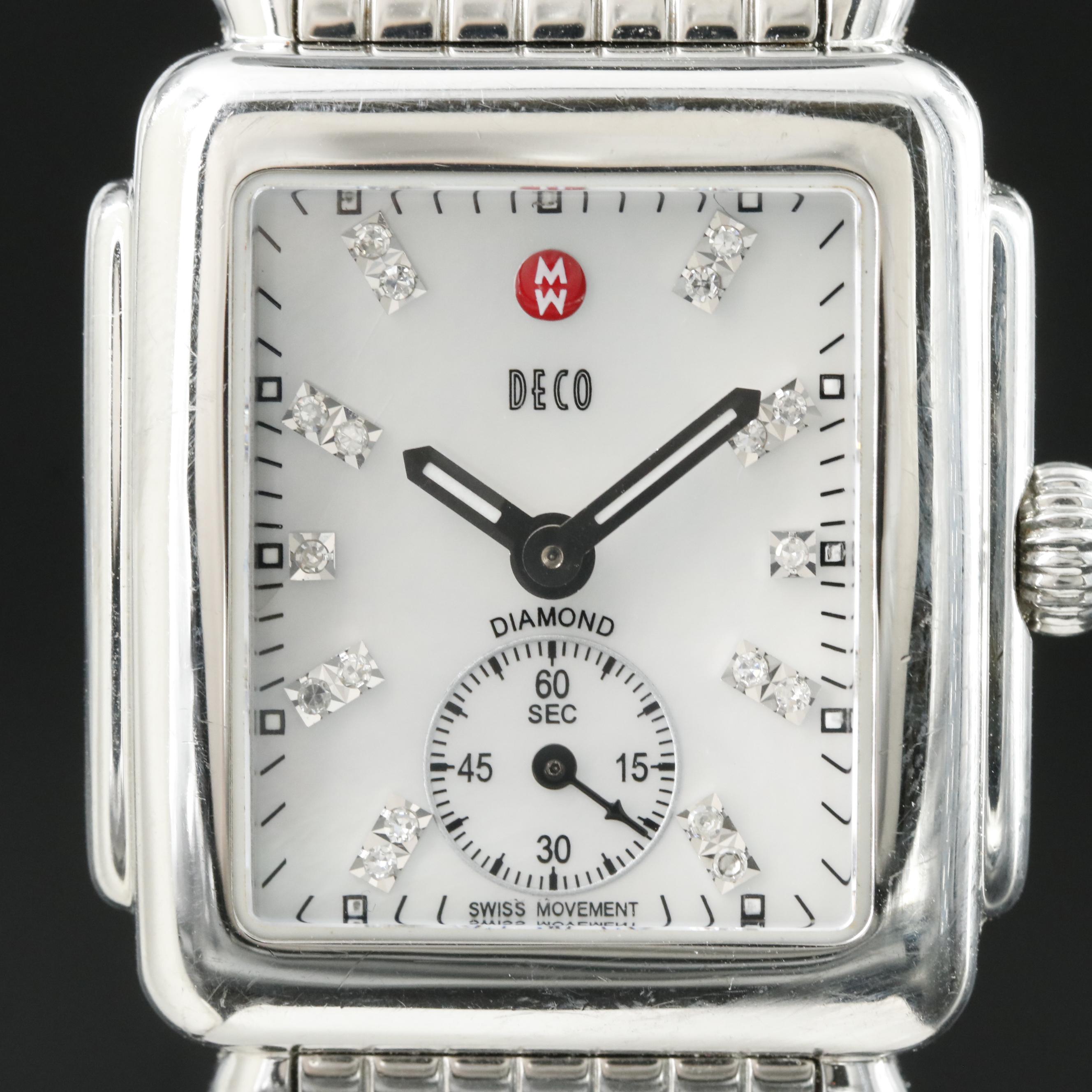 Michele Deco Mid Diamond Watch