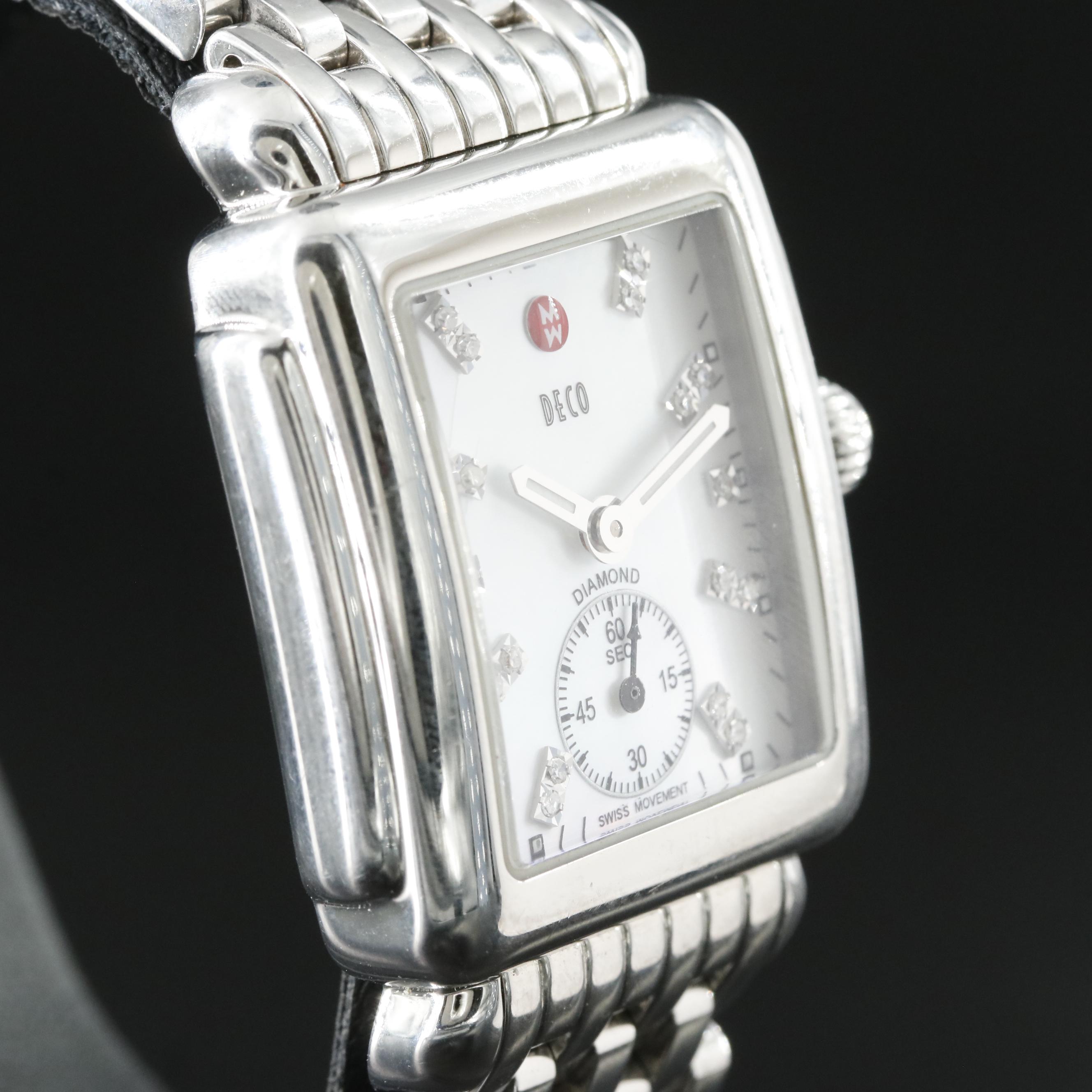 Michele Deco Mid Diamond Watch