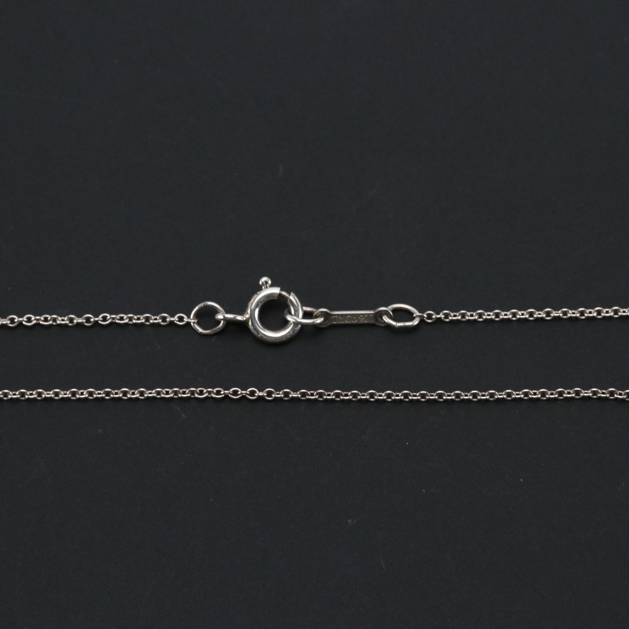 Elsa Peretti for Tiffany & Co. Sterling Cross Pendant Necklace in Box