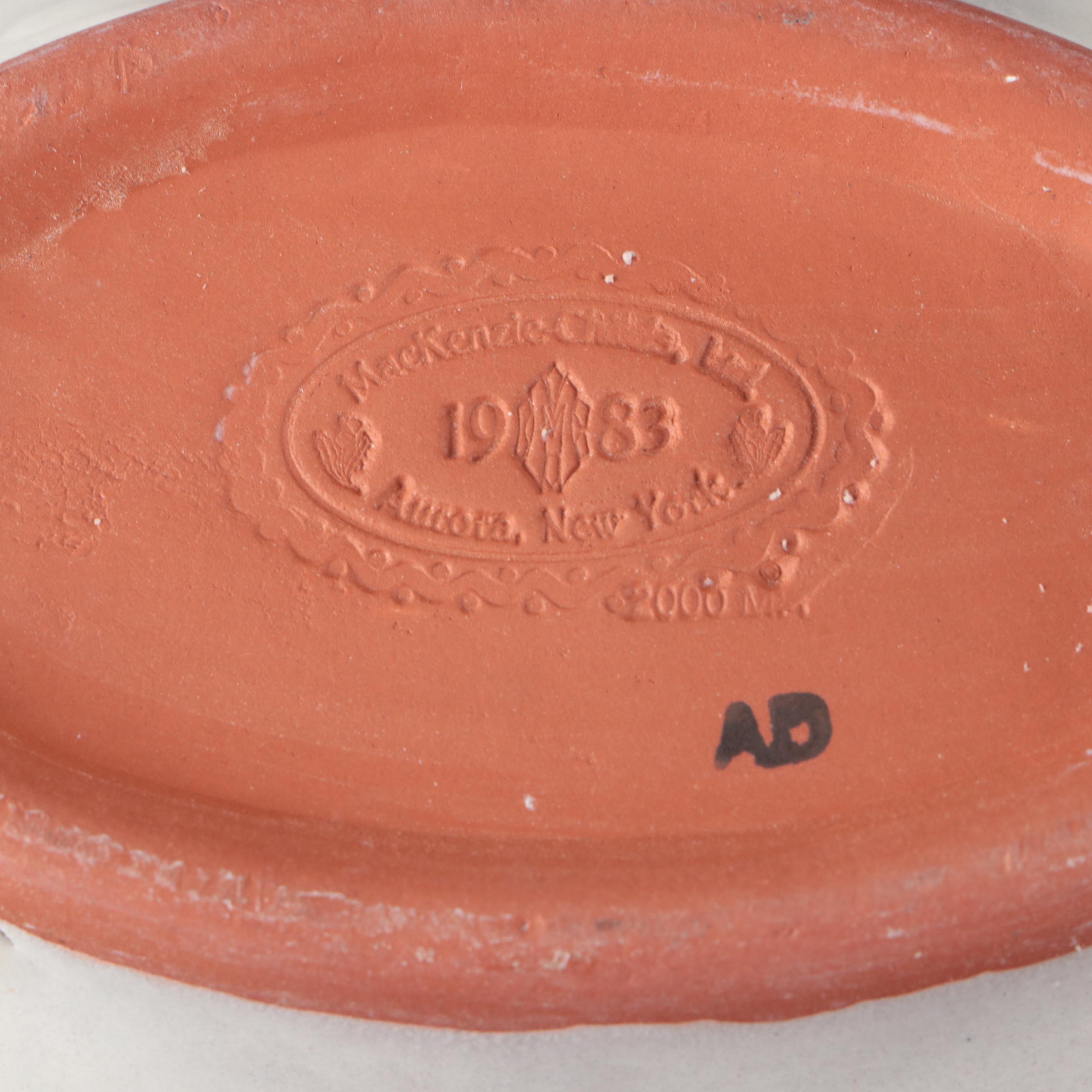 MacKenzie-Childs "Myrtle" and "Summer Frock" Ceramic Oval Dishes