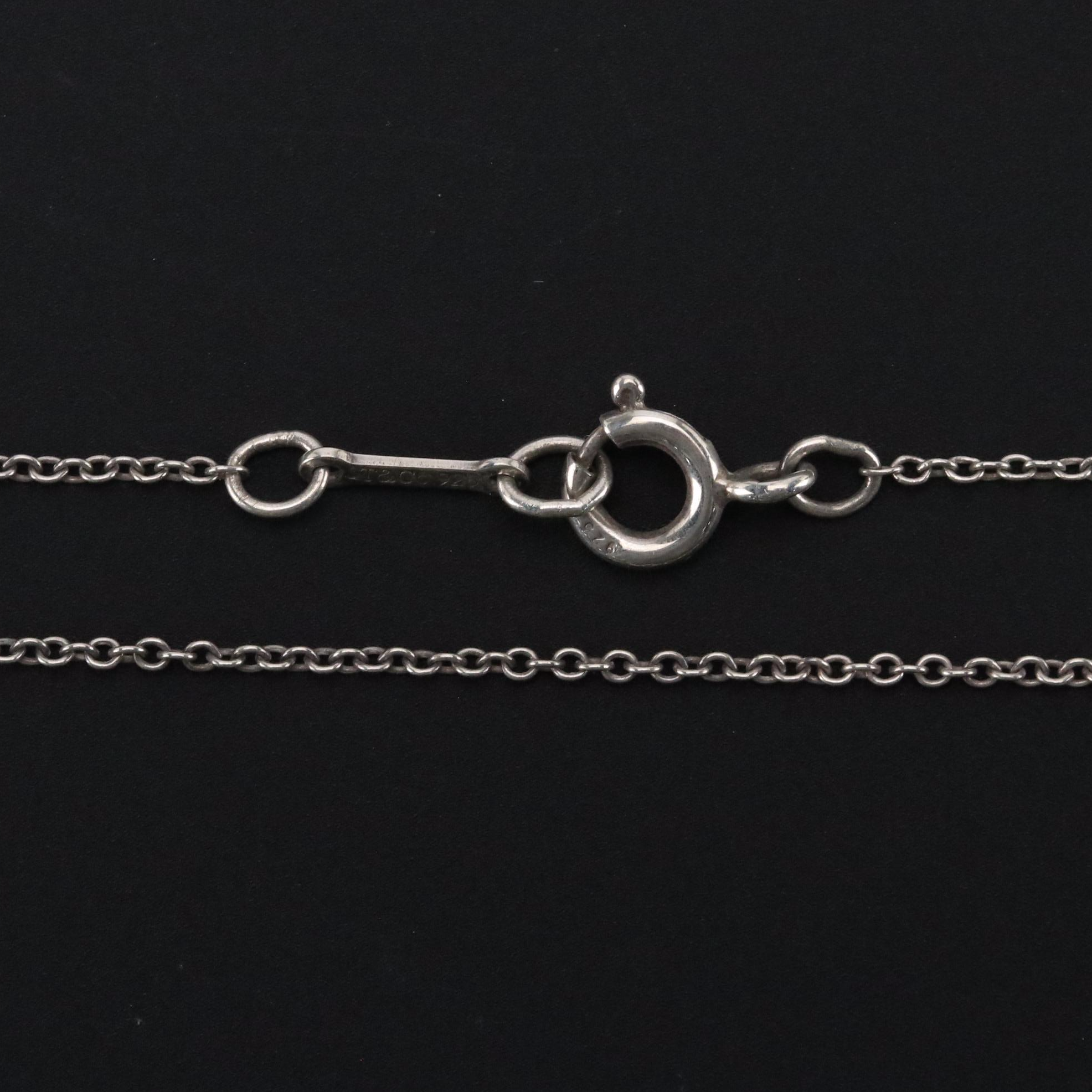 Paloma Picasso for Tiffany & Co. Sterling Diamond Heart Necklace in Box