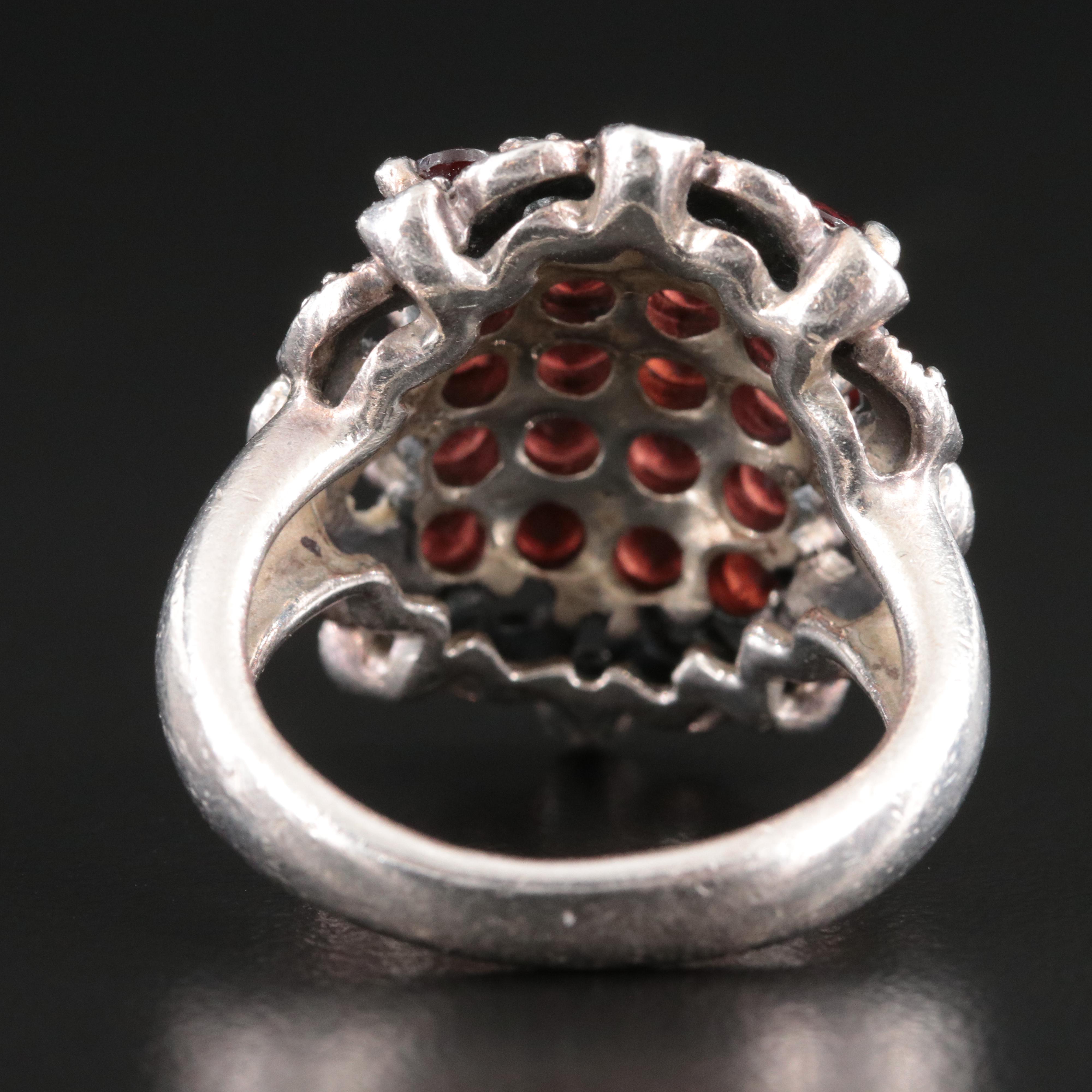 Sterling and Marcasite Victorian Style Ring