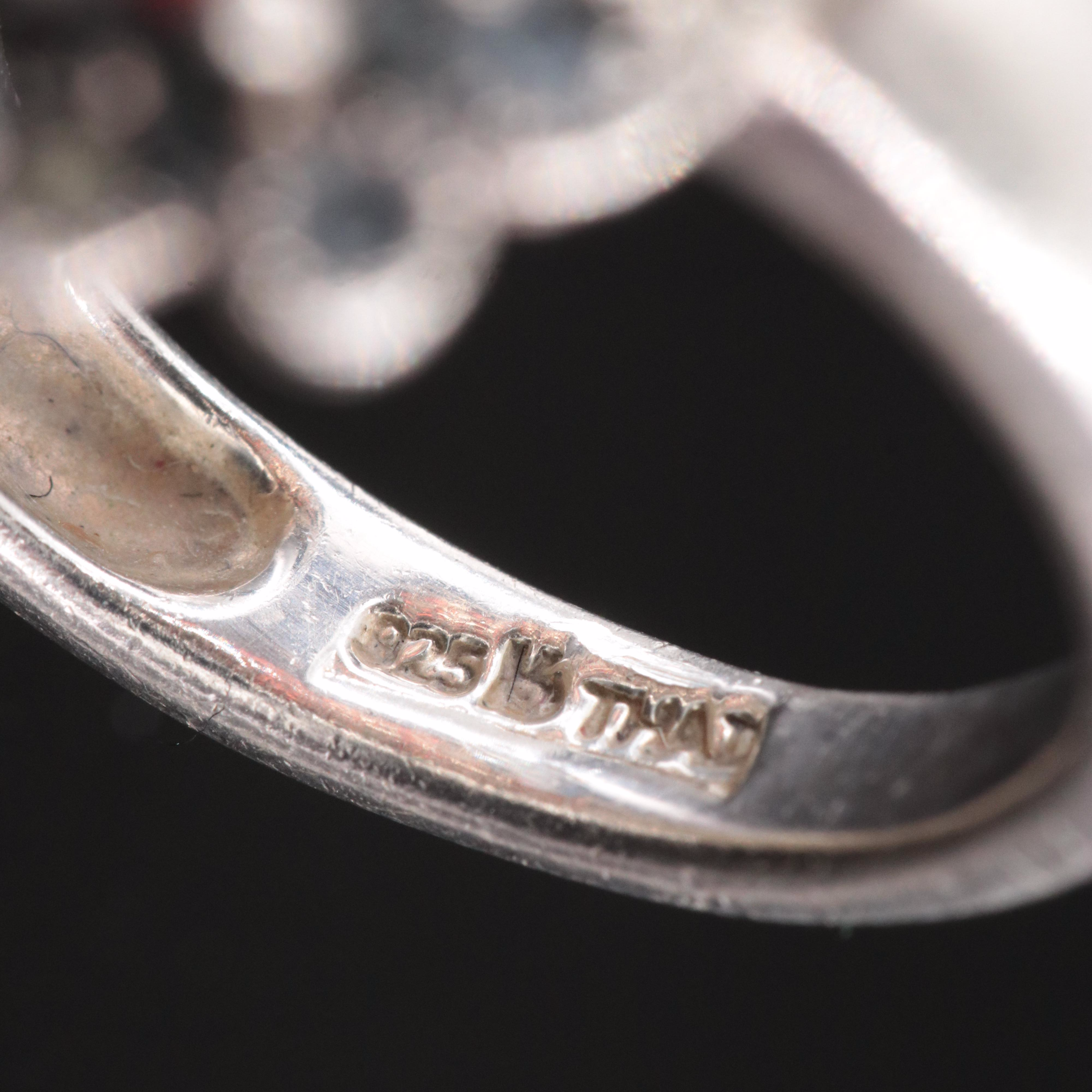 Sterling and Marcasite Victorian Style Ring