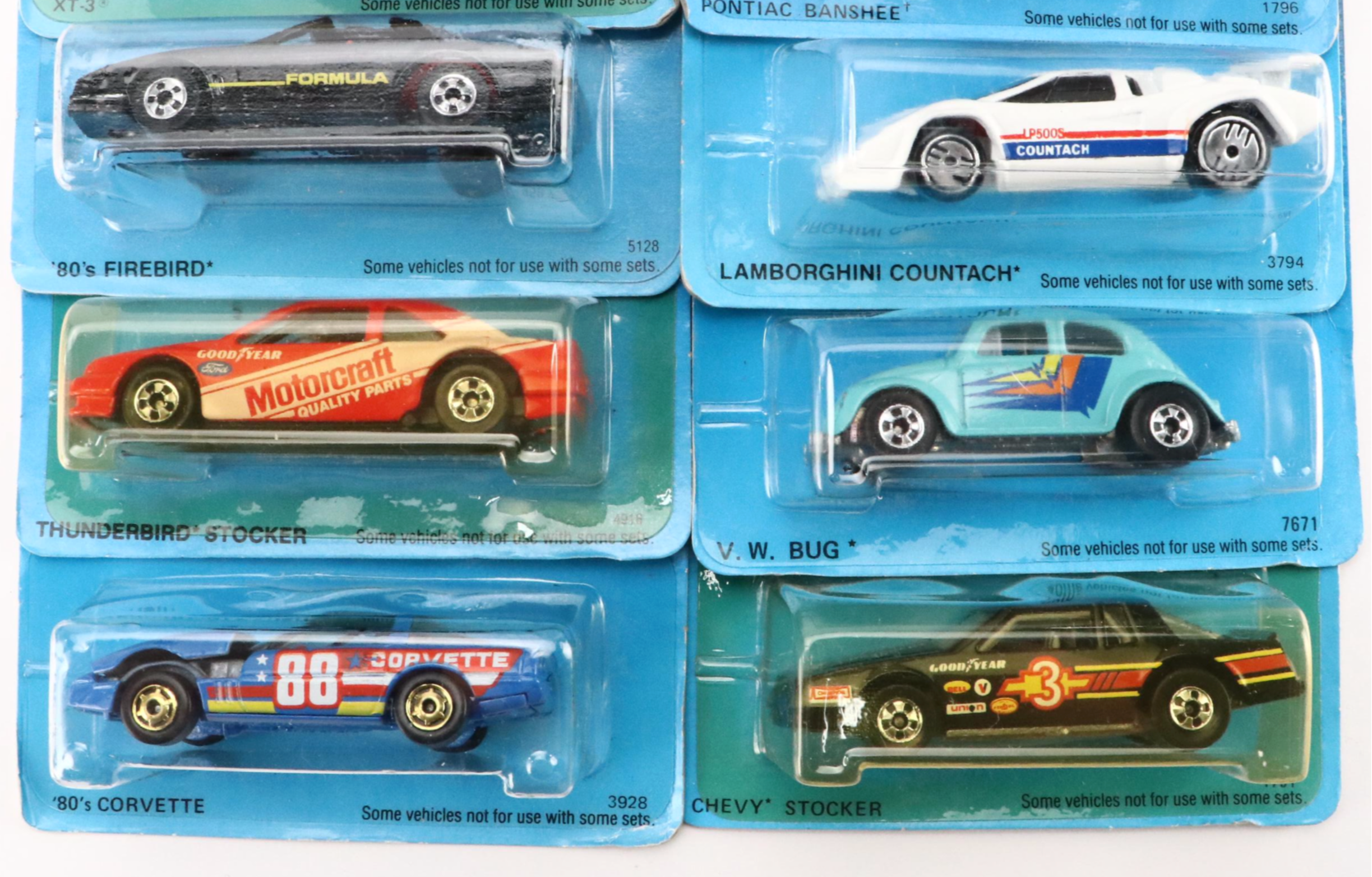 Hot Wheels "Ferrari F40" and More Speed Fleet Blue Back Toy Cars, 1988