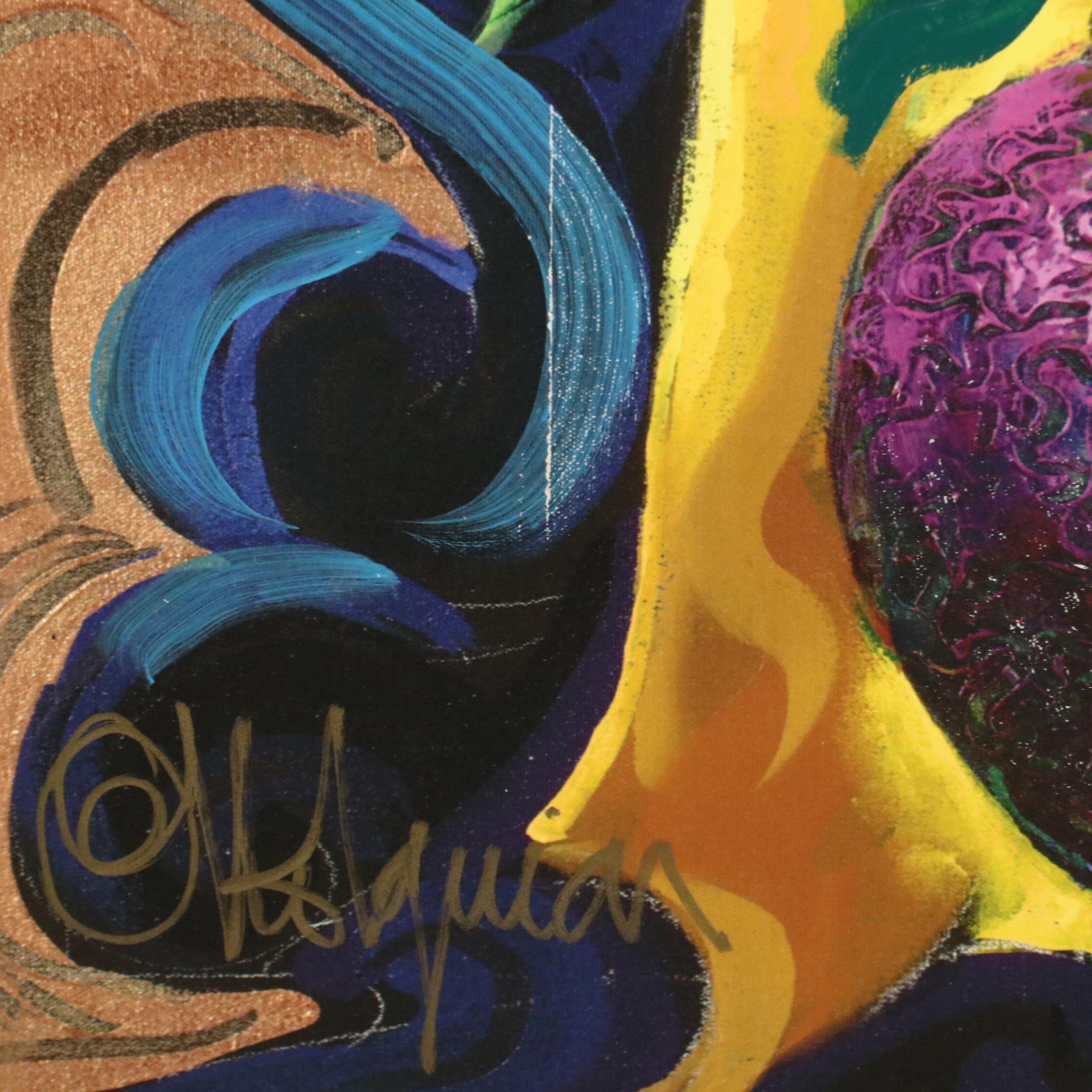 Otto de Souza Aguiar Embellished Giclée "Ariadna," Circa 2000