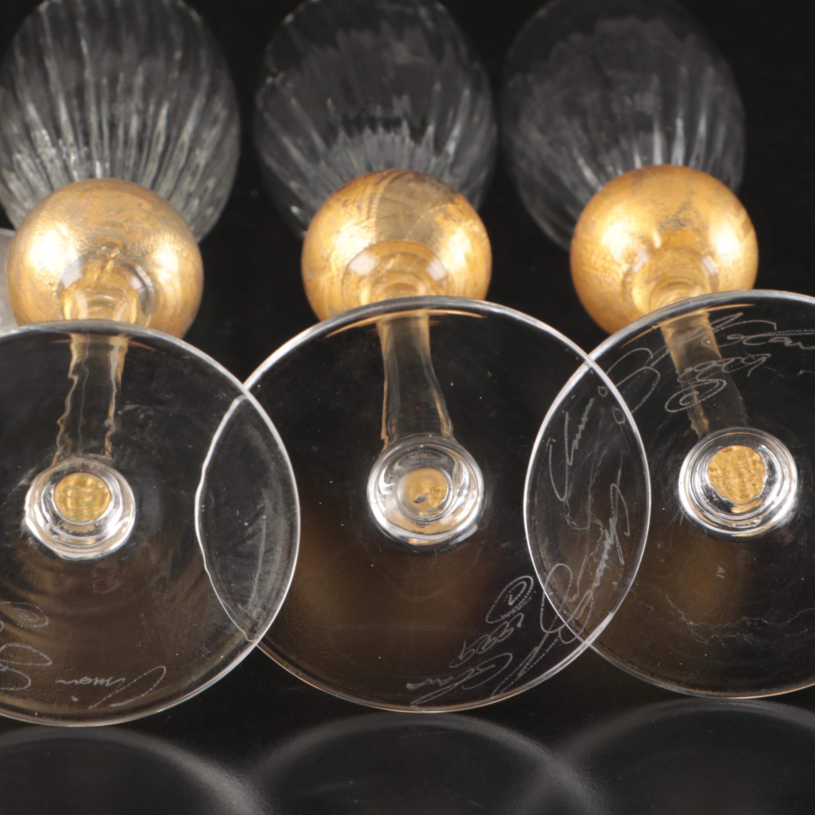 Union Street "Manhattan Gold" Glass Sherry Glasses