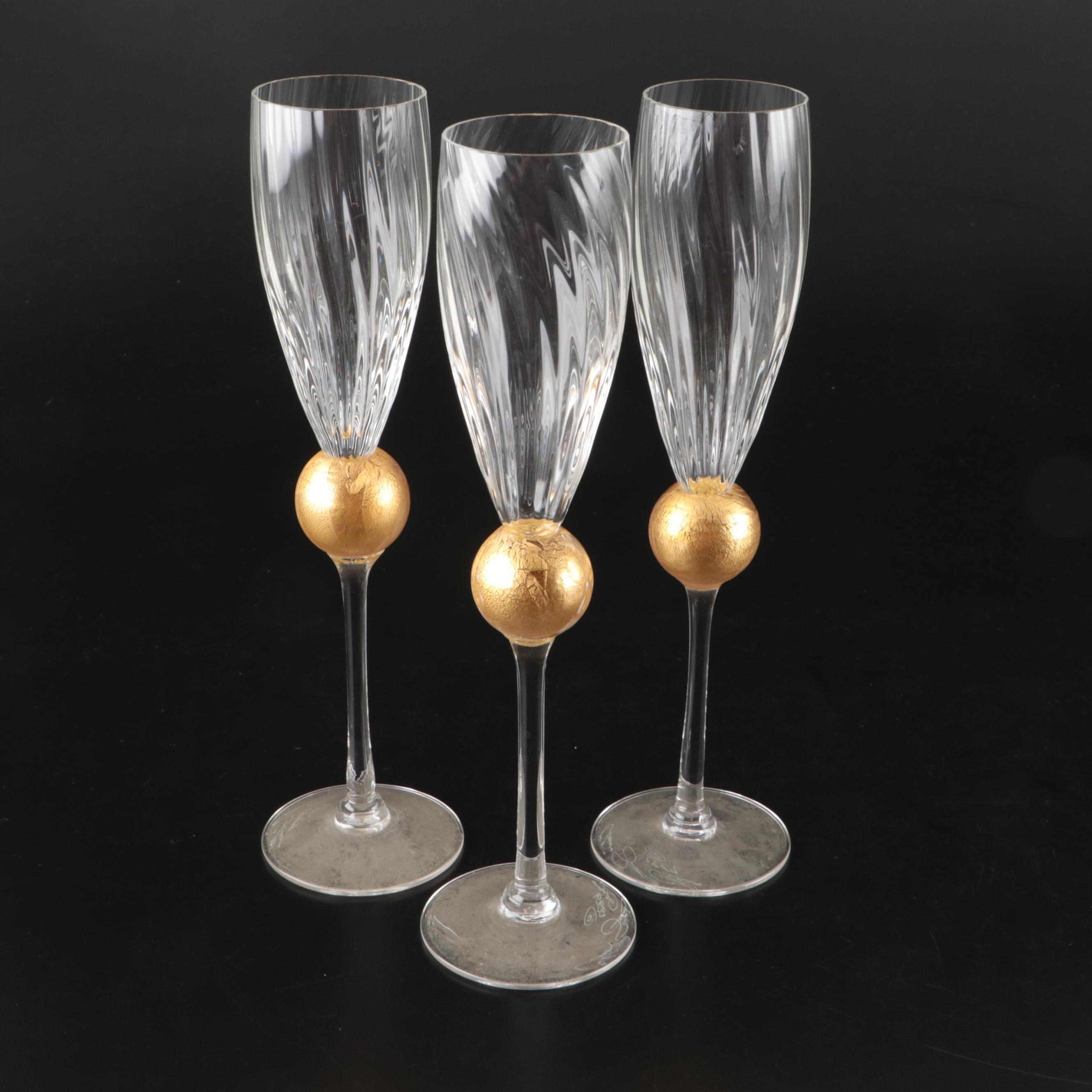 Union Street "Manhattan Gold" Glass Sherry Glasses