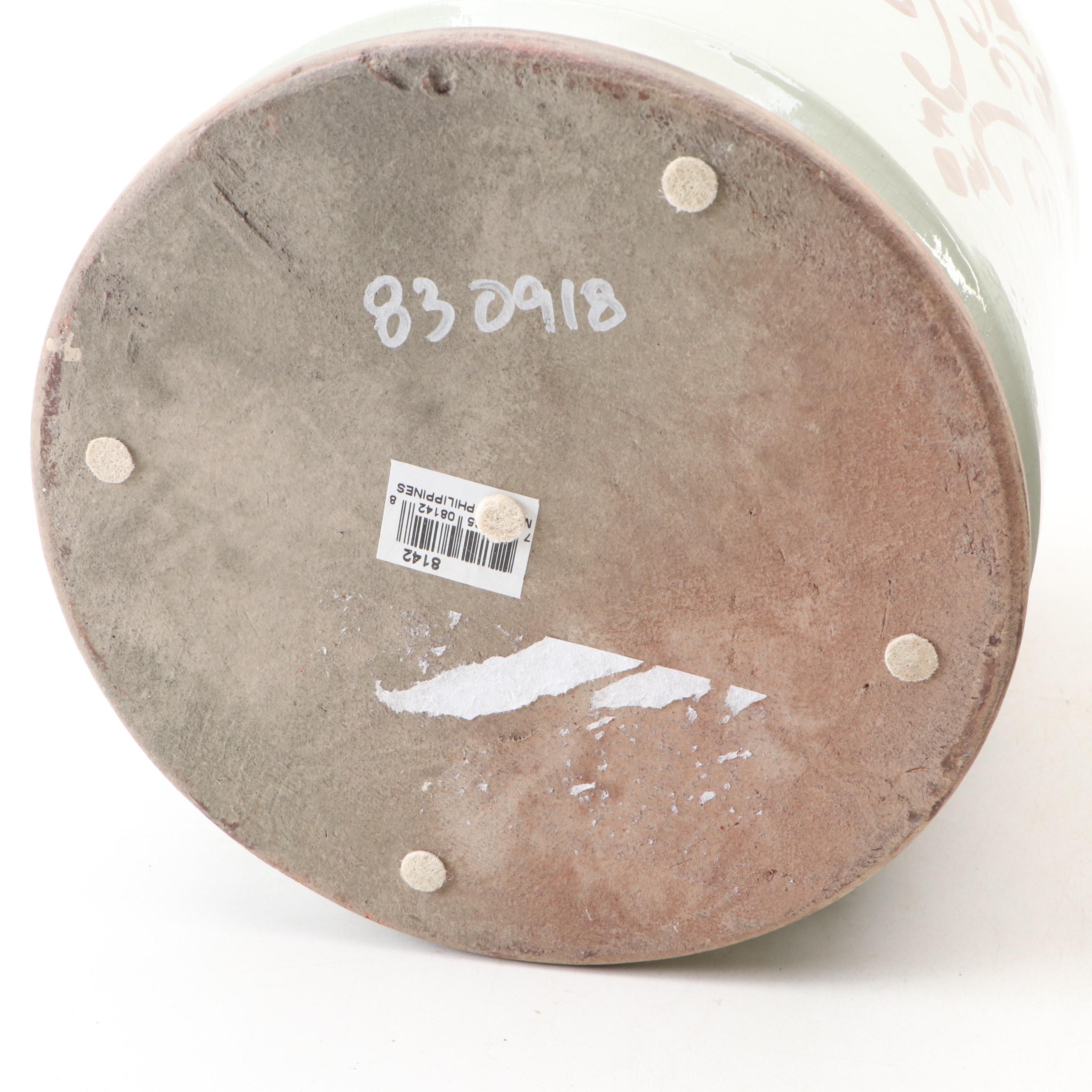 French Provencal Style Ceramic Decorative Canister Set with Other Décor