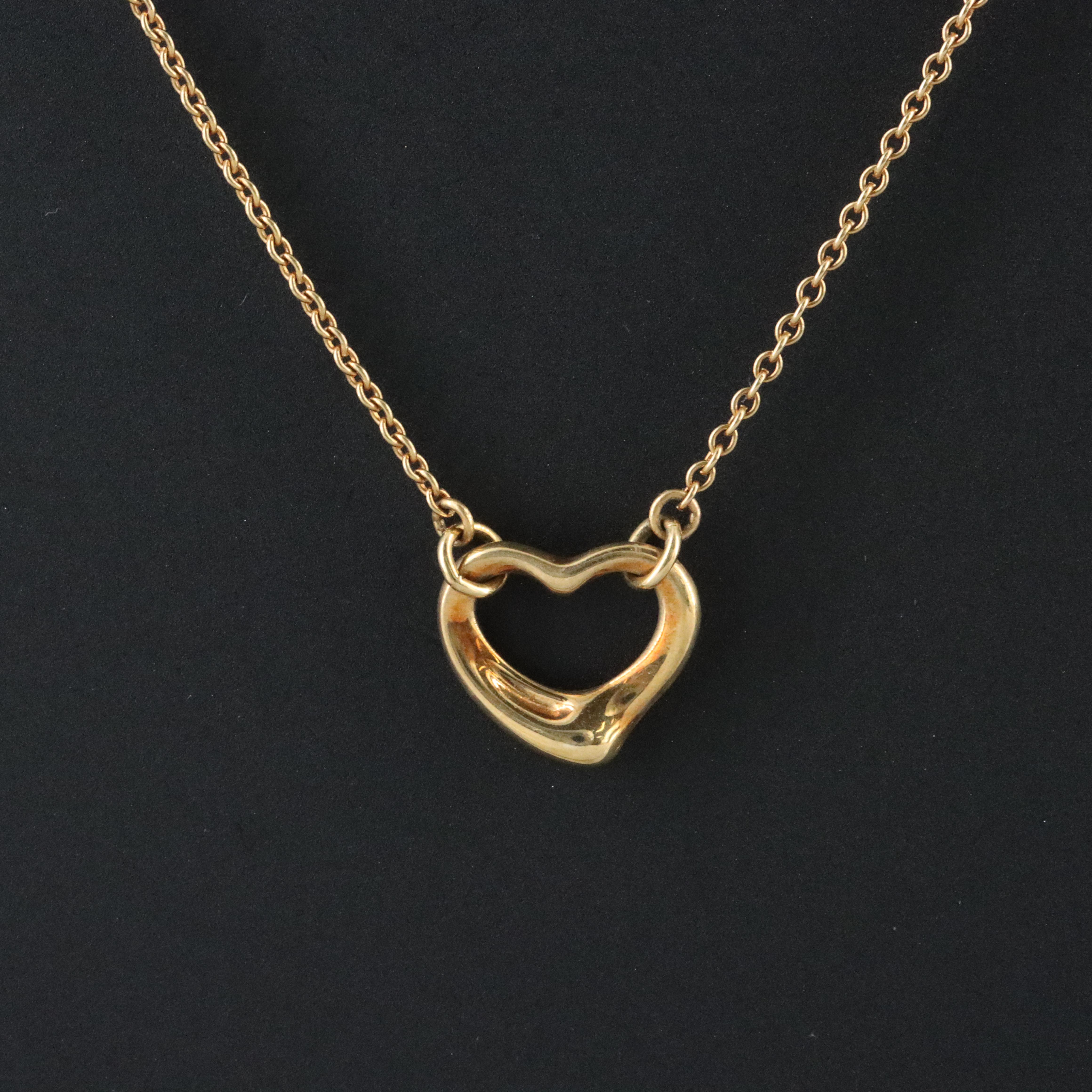 Elsa Peretti for Tiffany & Co. Open Heart 18K Station Necklace