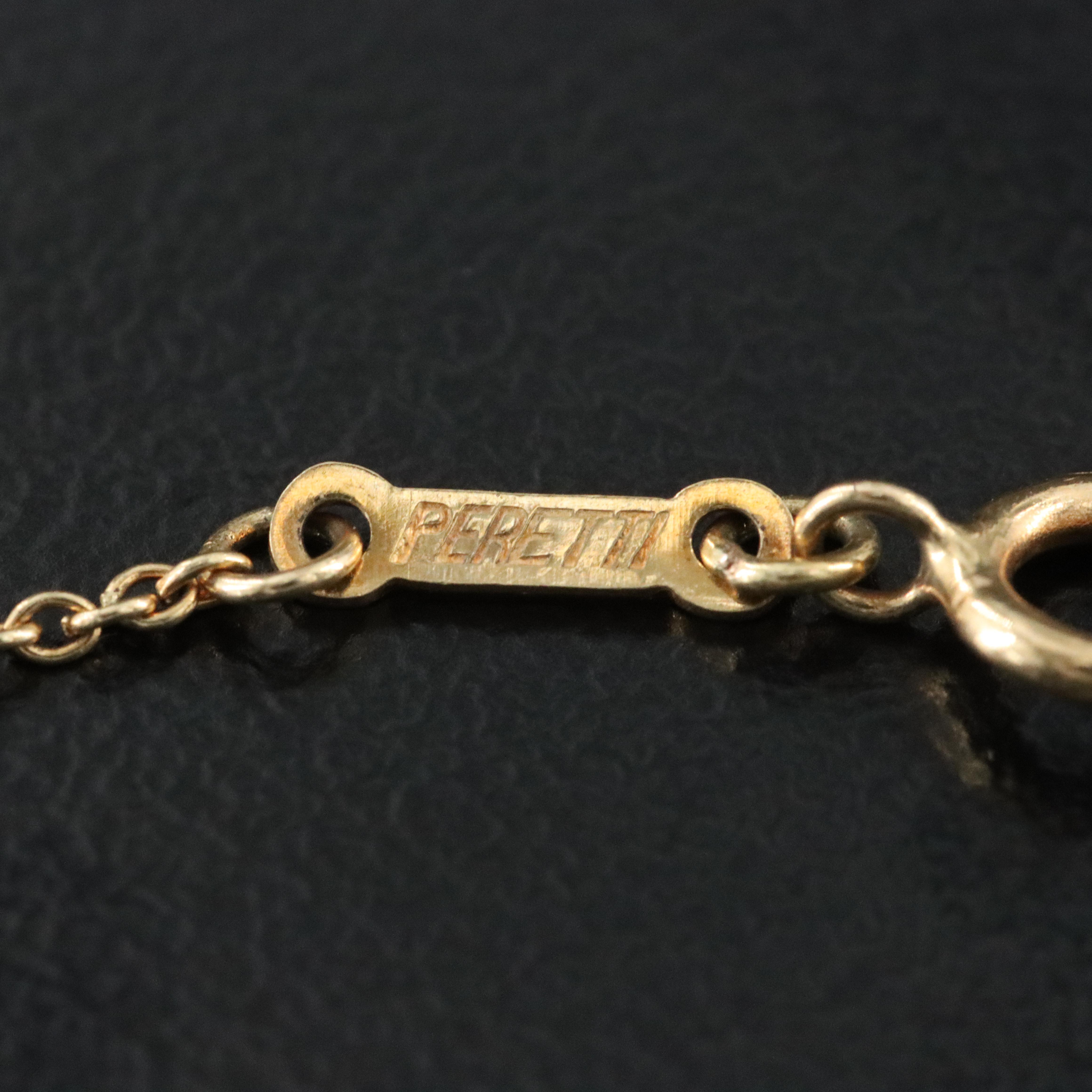 Elsa Peretti for Tiffany & Co. Open Heart 18K Station Necklace