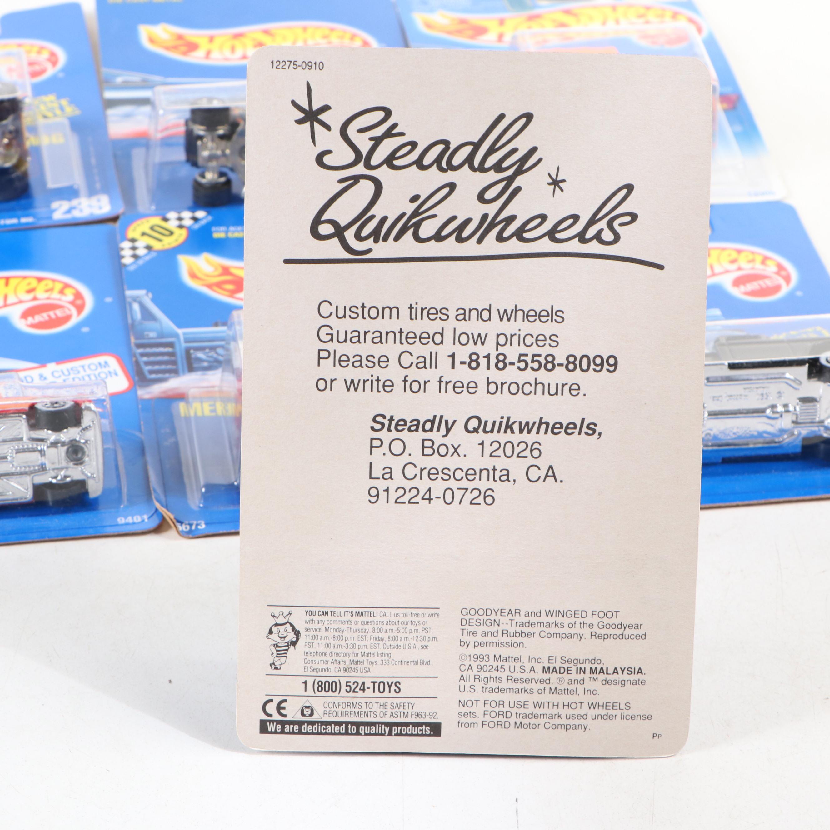 Hot Wheels "Mercedes-Benz Unimog" and More Blue Back Toy Cars, 1990s