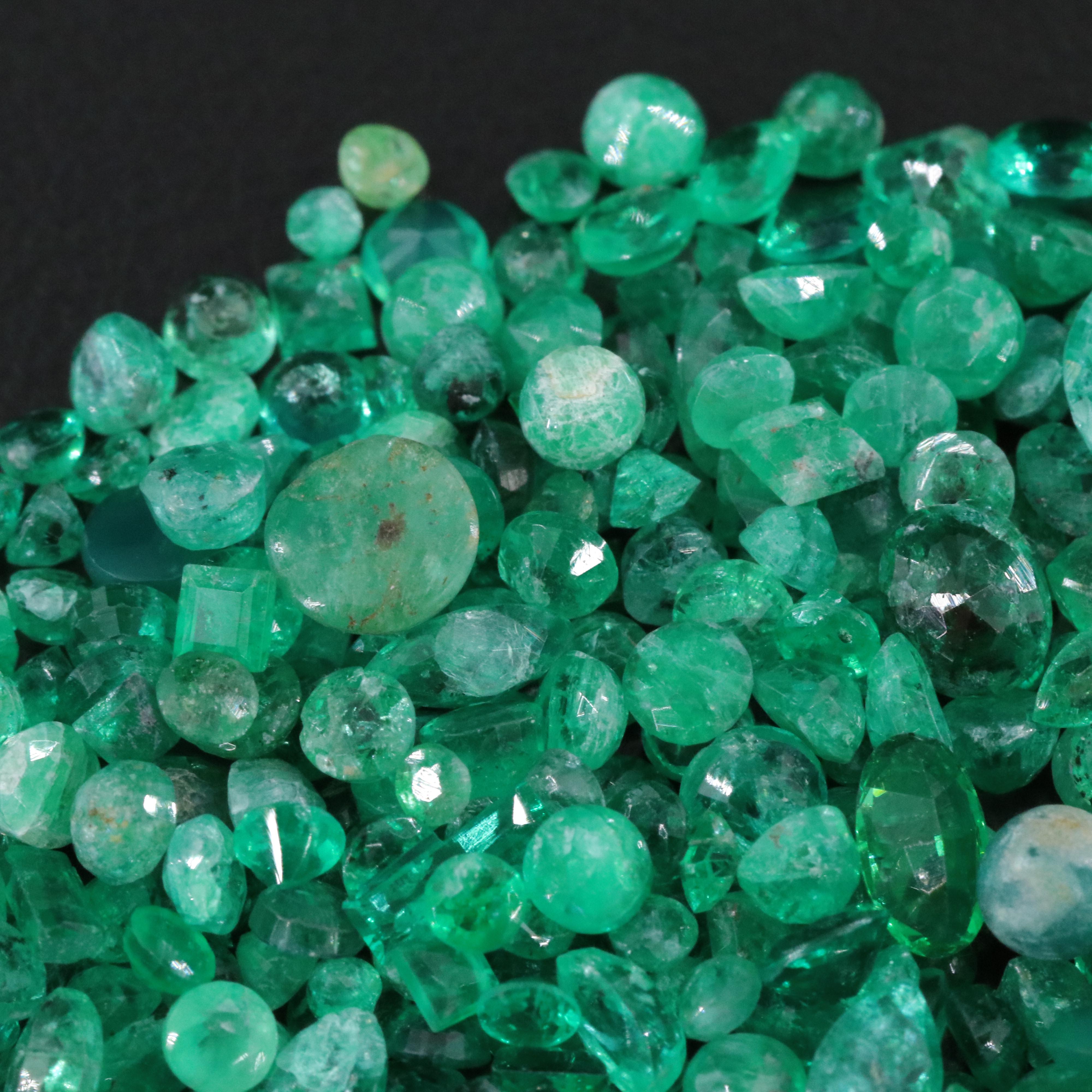 Loose 47.16 CTW Emerald Lot