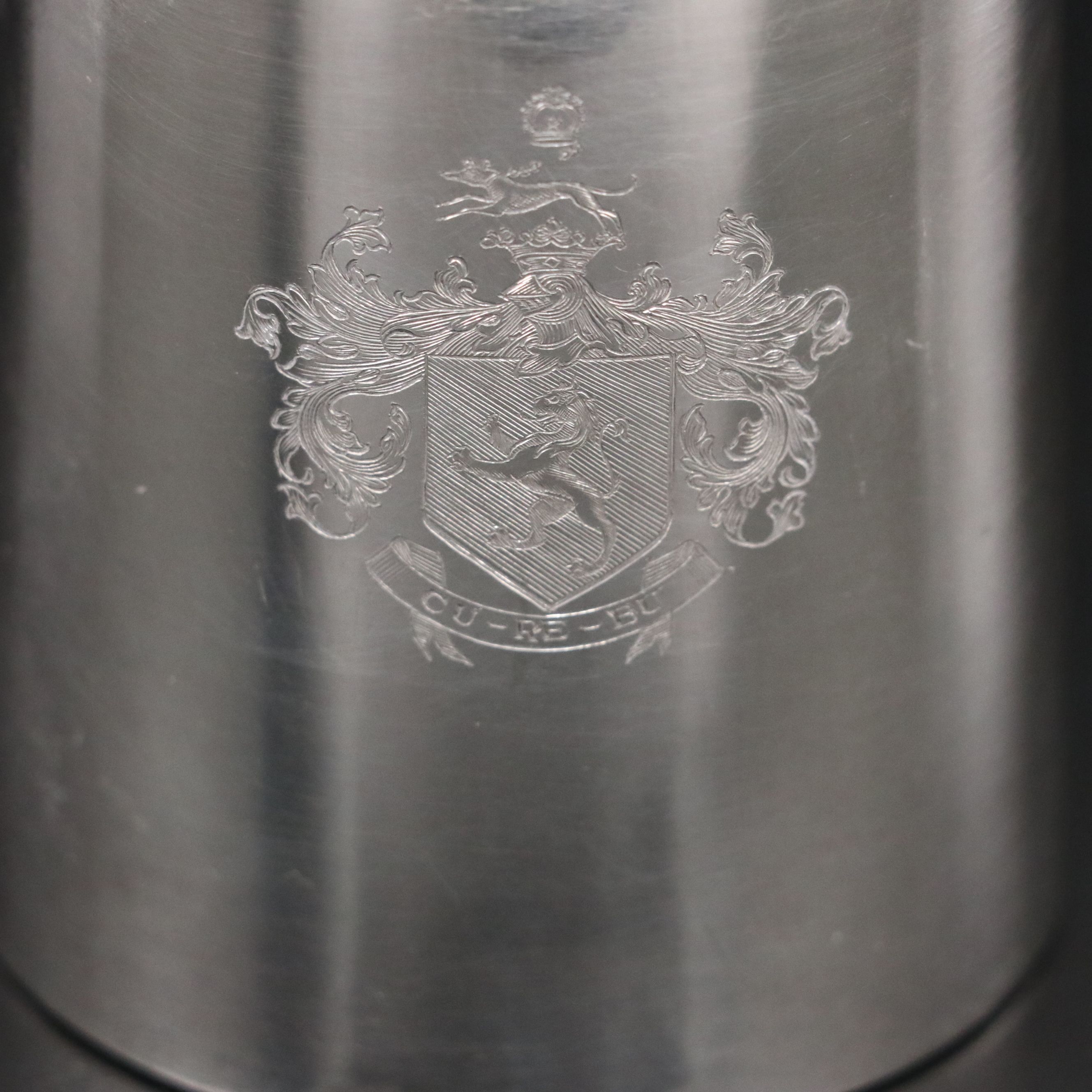 George IV John Bridge Sterling Side Handle Pot, 1820