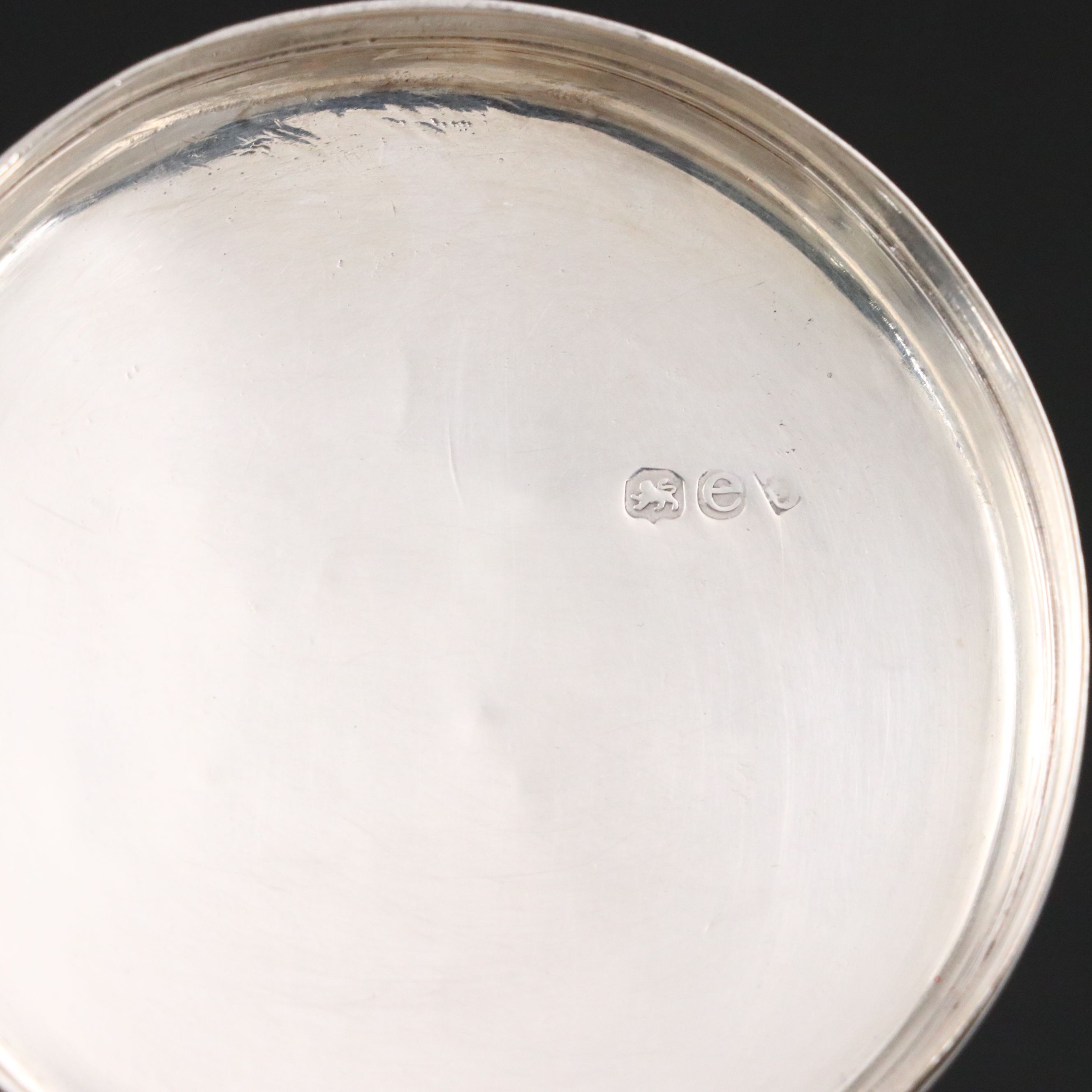 George IV John Bridge Sterling Side Handle Pot, 1820