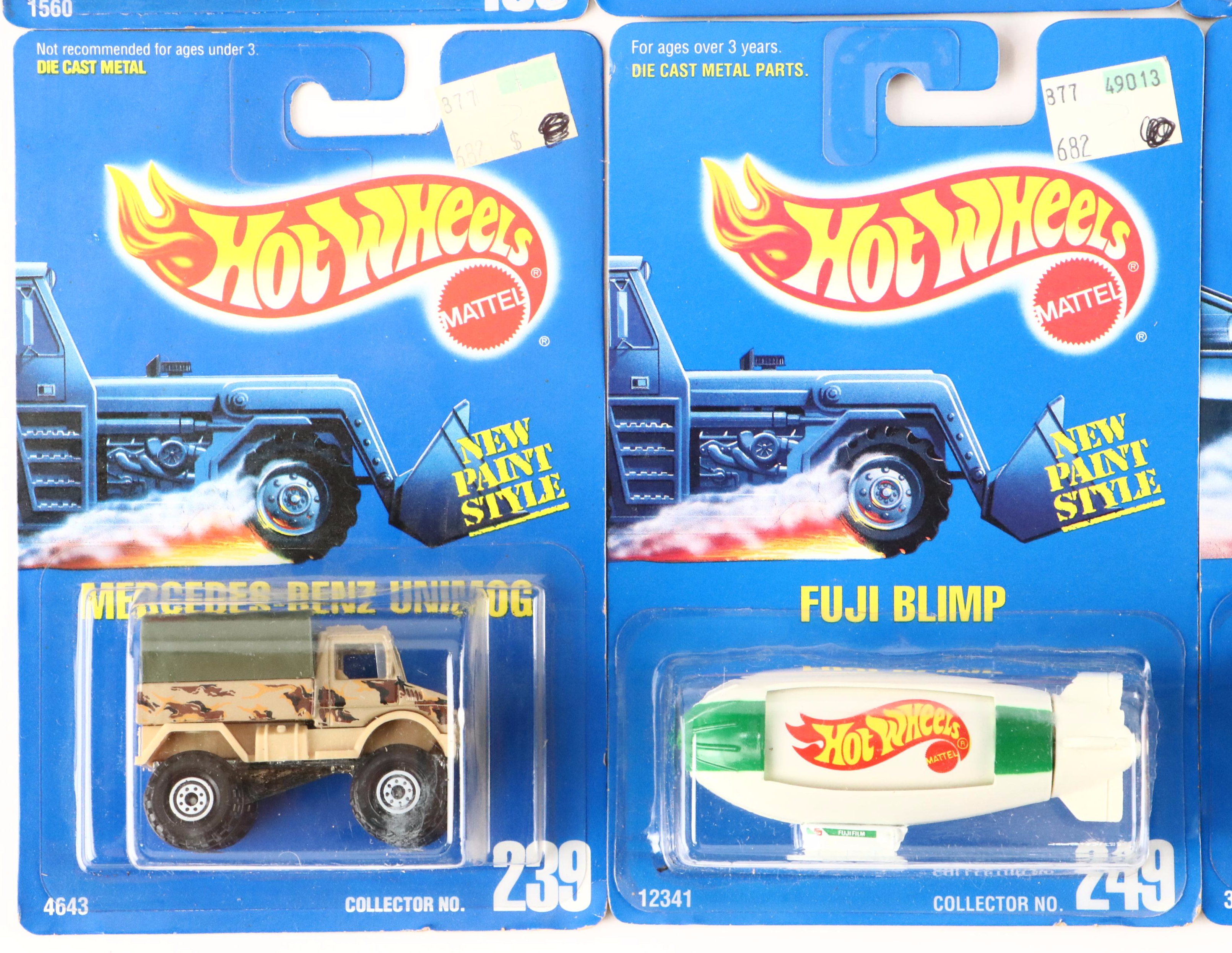 Hot Wheels "Peterbilt Dump Truck," "Hummer" and More Toy Cars, 1990–1991