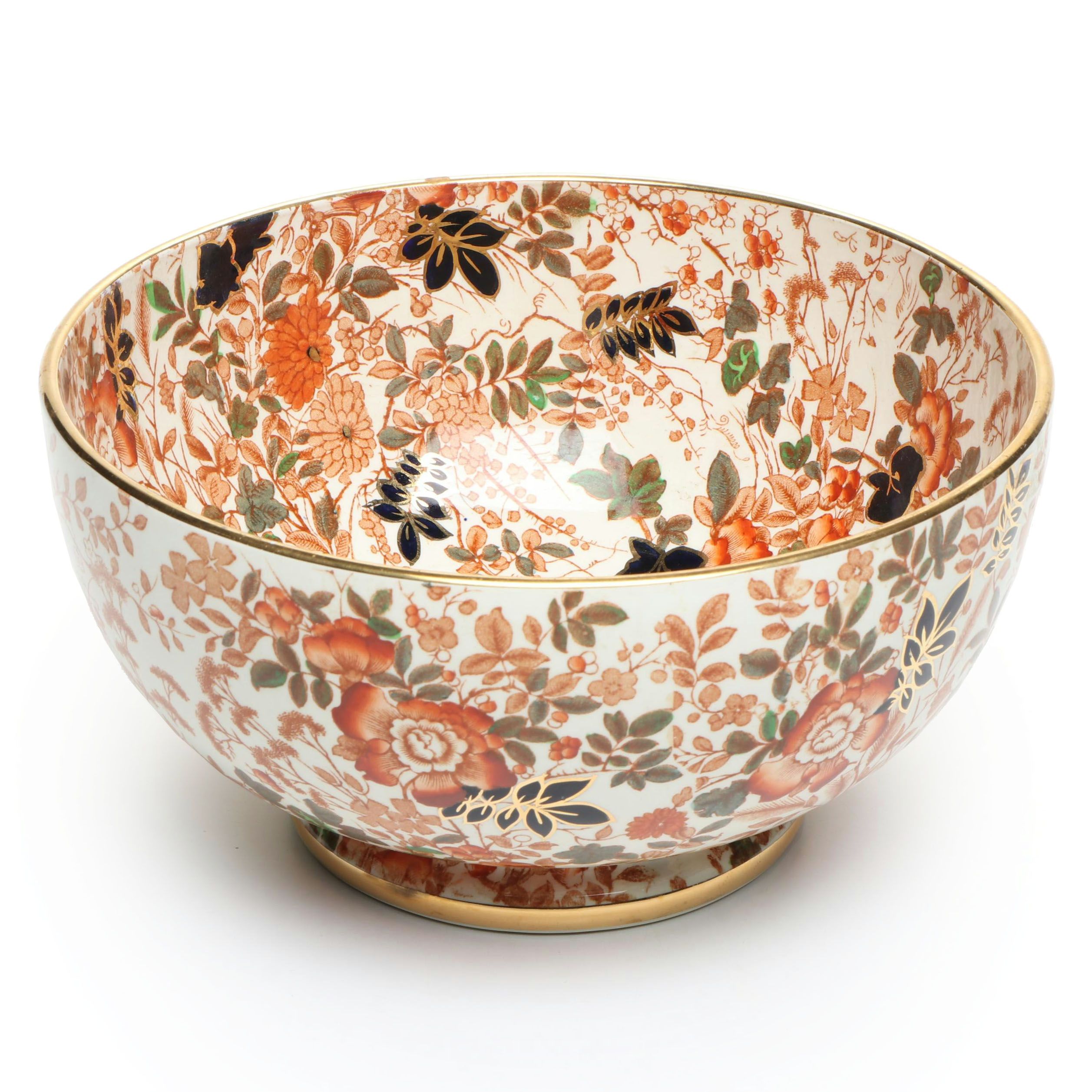 Royal Cauldon "Bittersweet" Ceramic Centerpiece Bowl