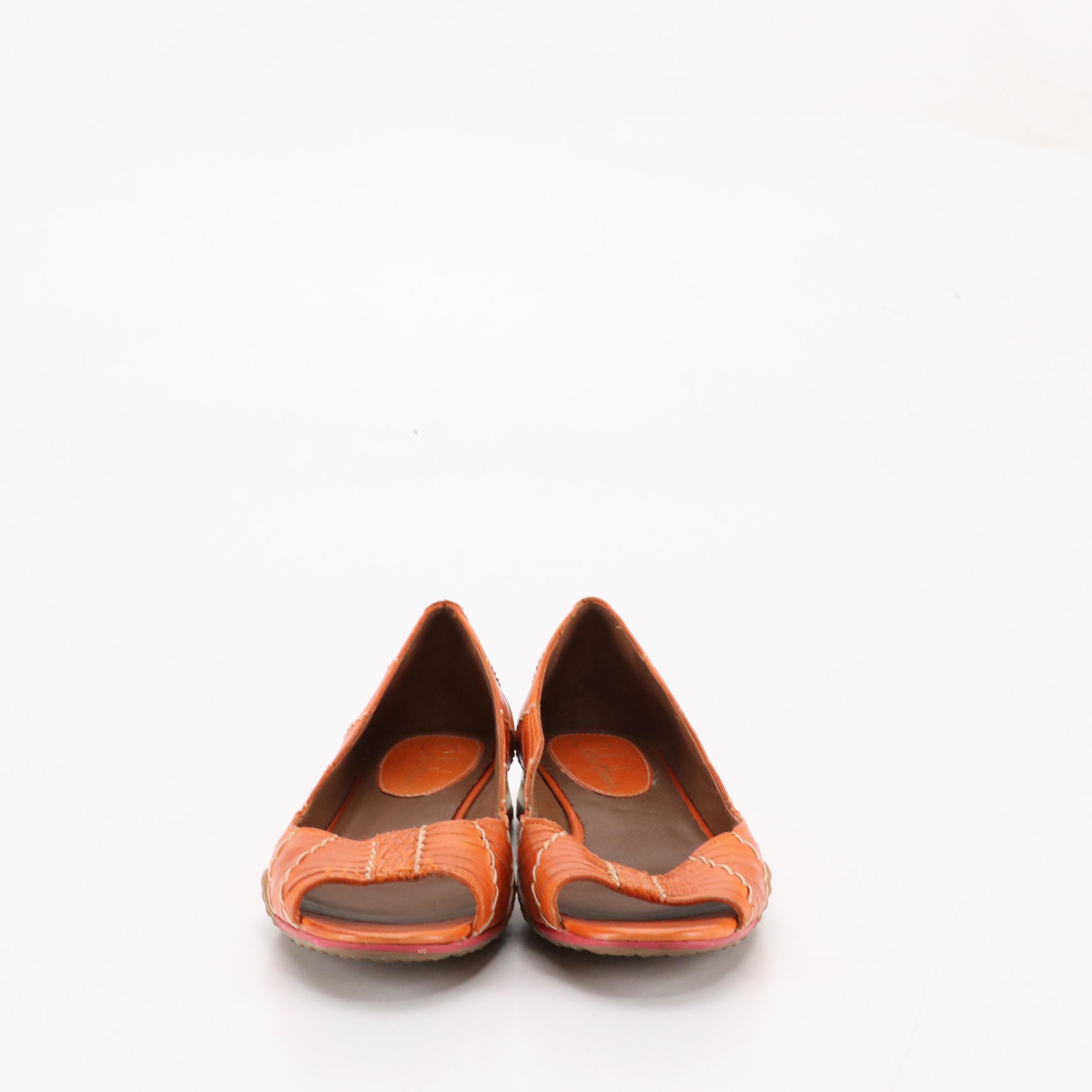 Cole Haan Strappy Leather Wedges and Woven Leather Slip-On Shoes