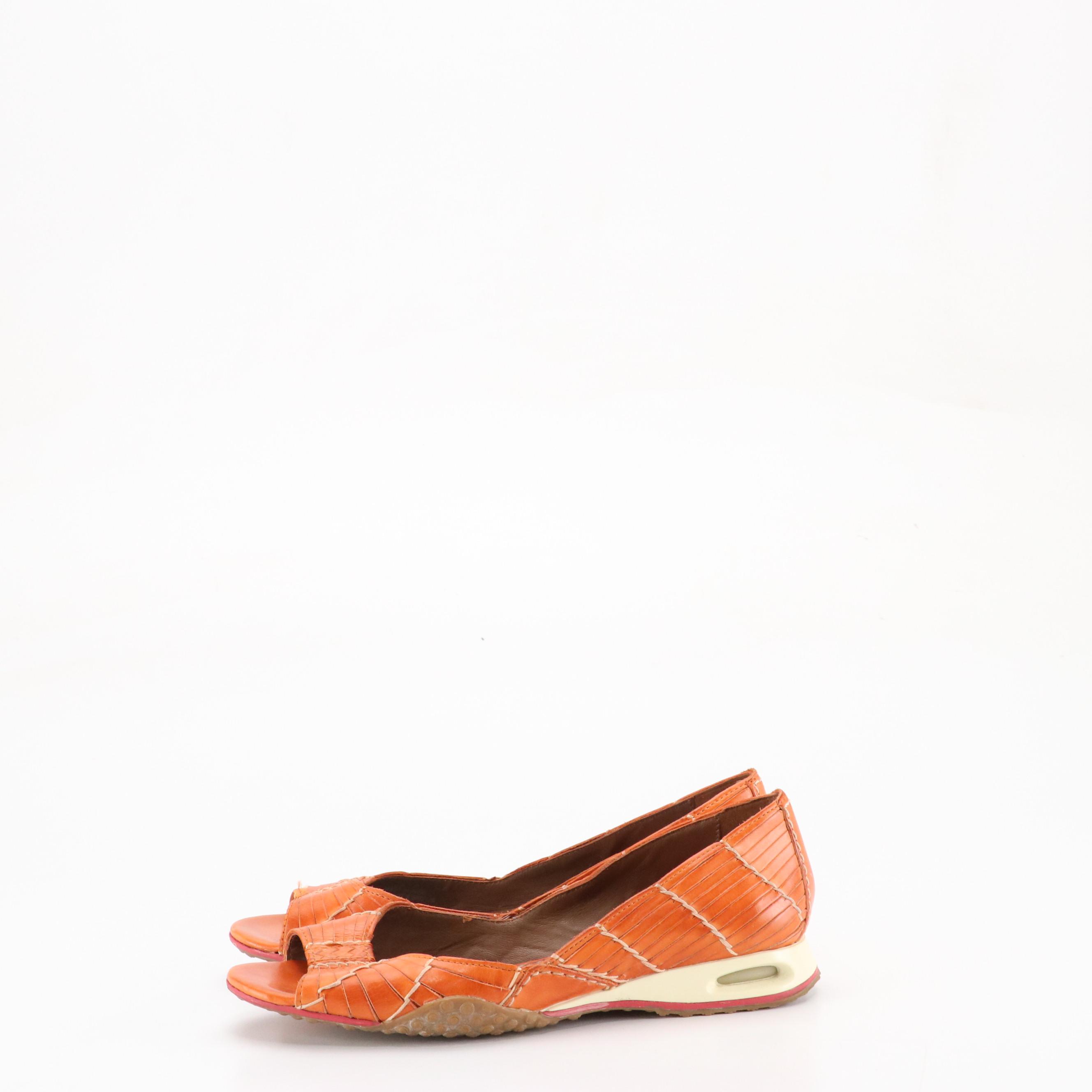 Cole Haan Strappy Leather Wedges and Woven Leather Slip-On Shoes