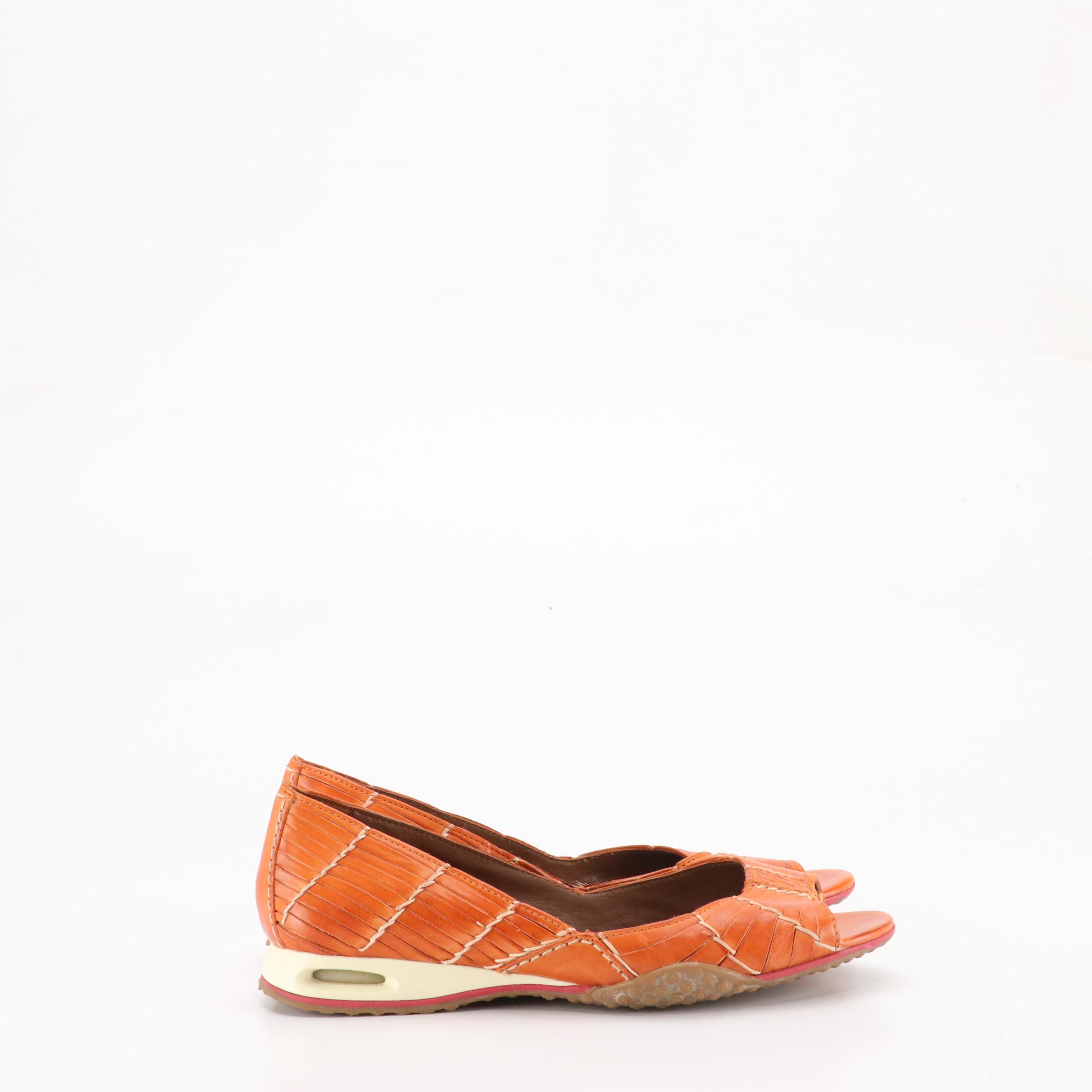Cole Haan Strappy Leather Wedges and Woven Leather Slip-On Shoes
