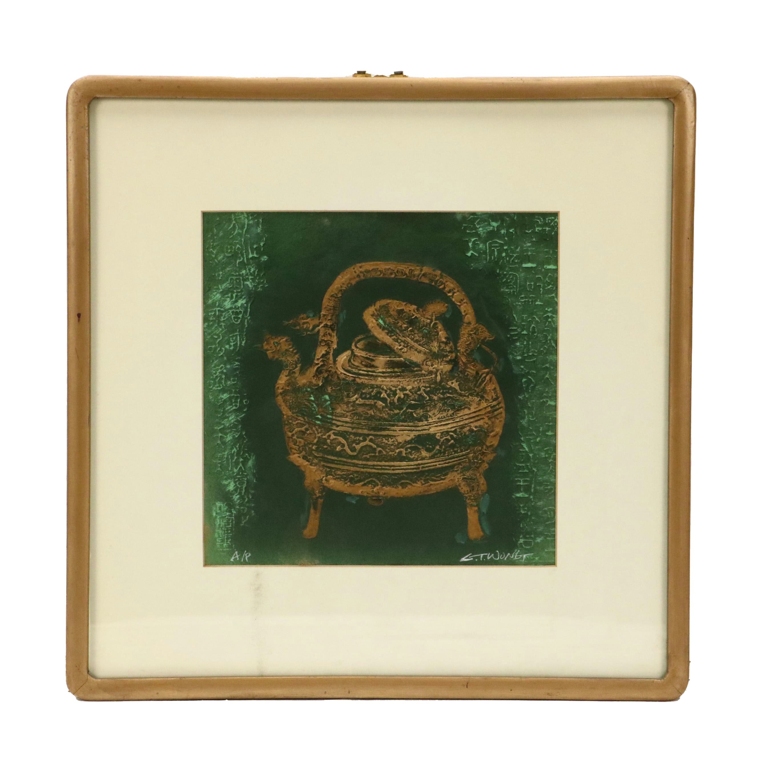 C. T. Wong Cast Paper Print of Tea Kettle, Late 20th–21st Century