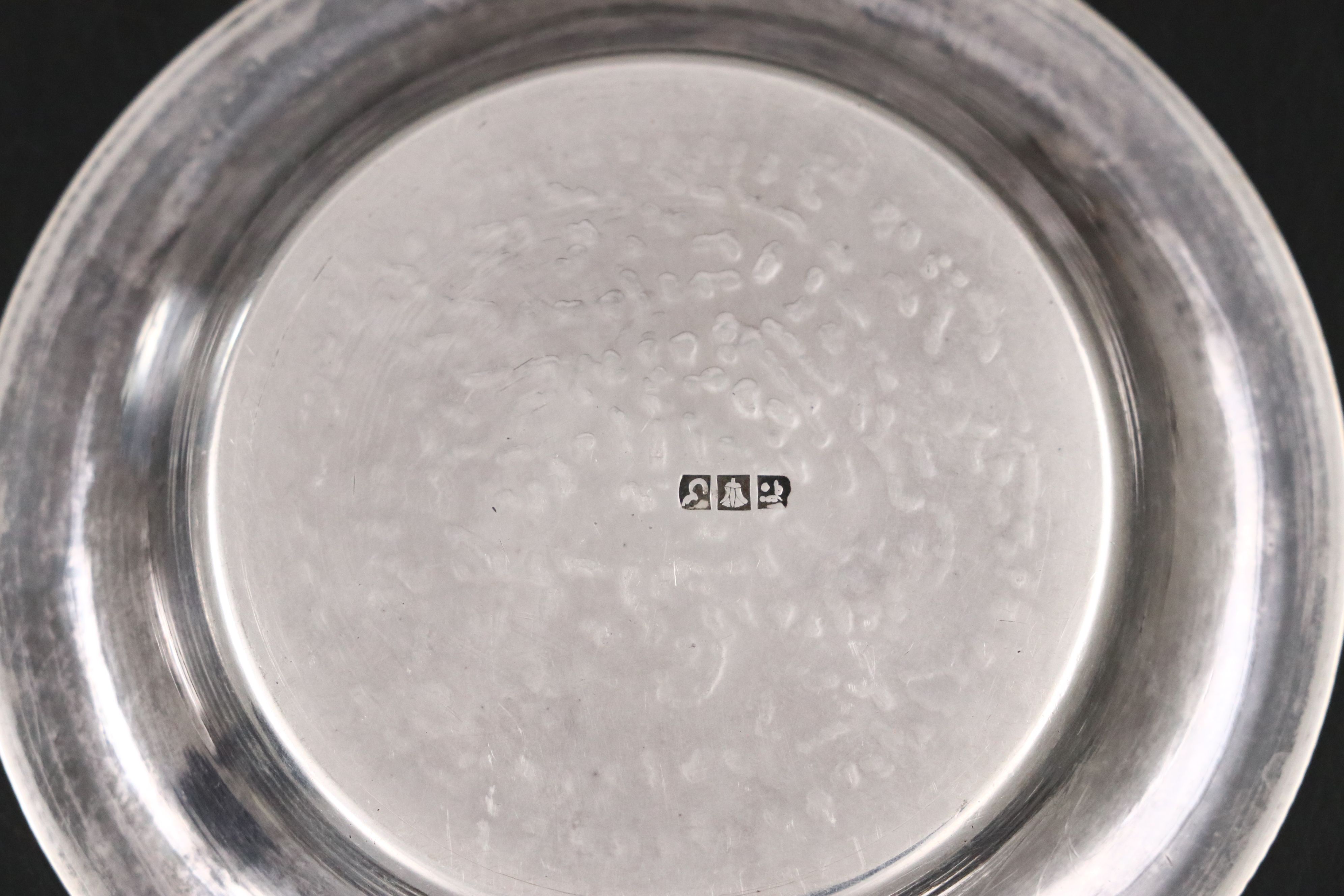 Egyptian 900 Silver Miniature Lamp and Chased Dishes