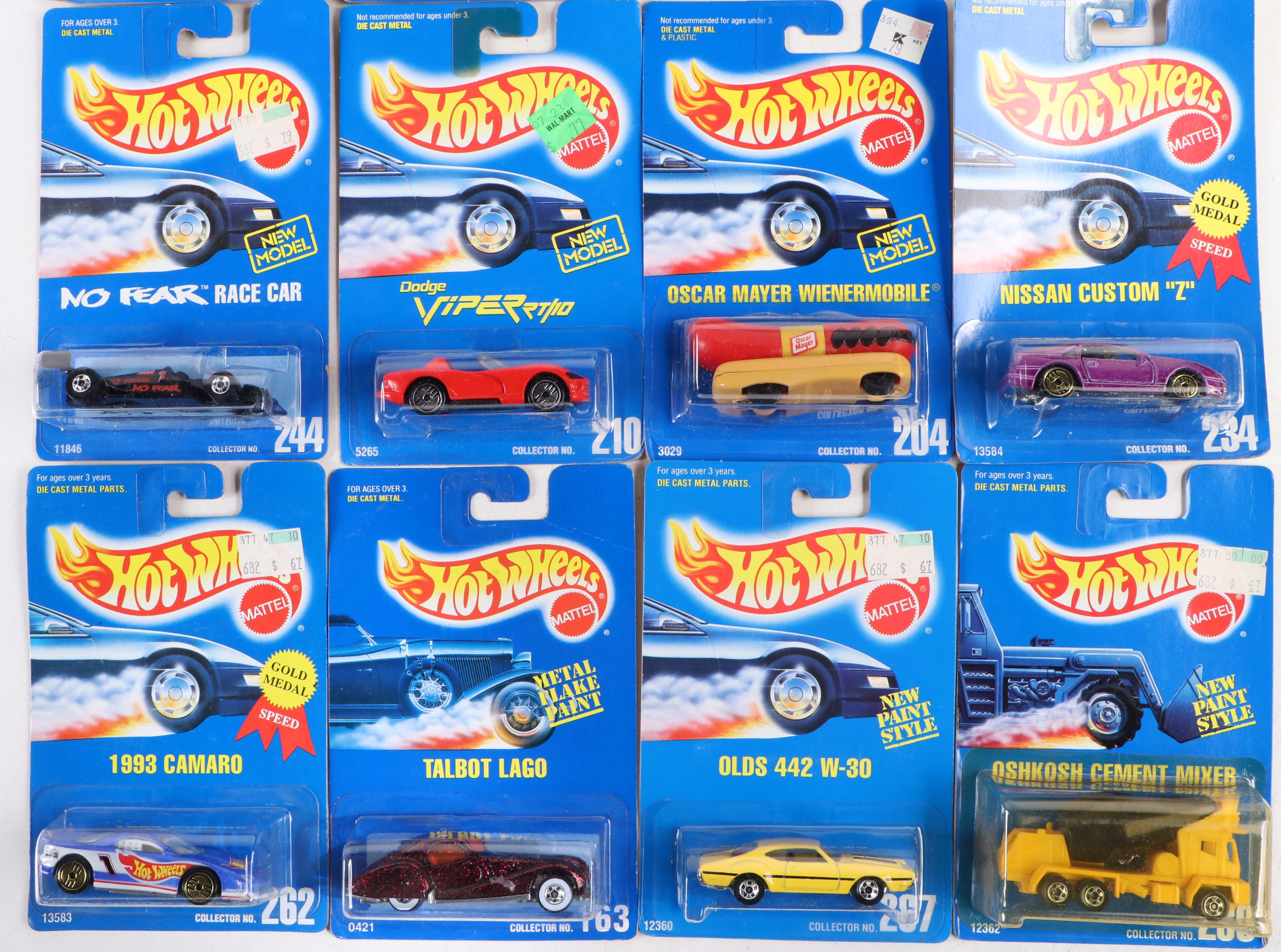 Hot Wheels "Olds 442 W-30," "Radar Ranger" and More Blue Back Toy Cars, 1991