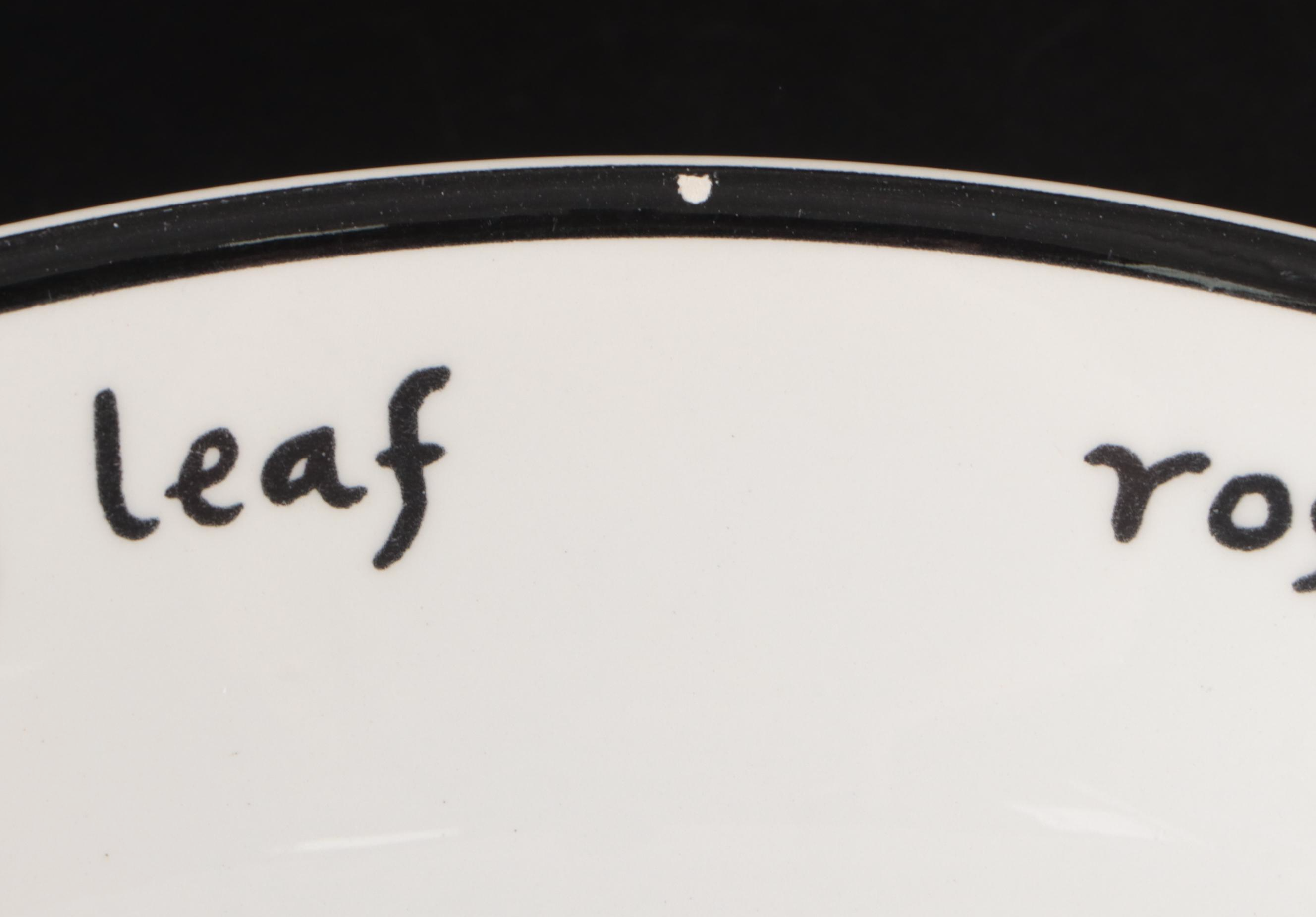 Italian Pottery Barn Ceramic Herb Pattern Serving and Pasta Bowls