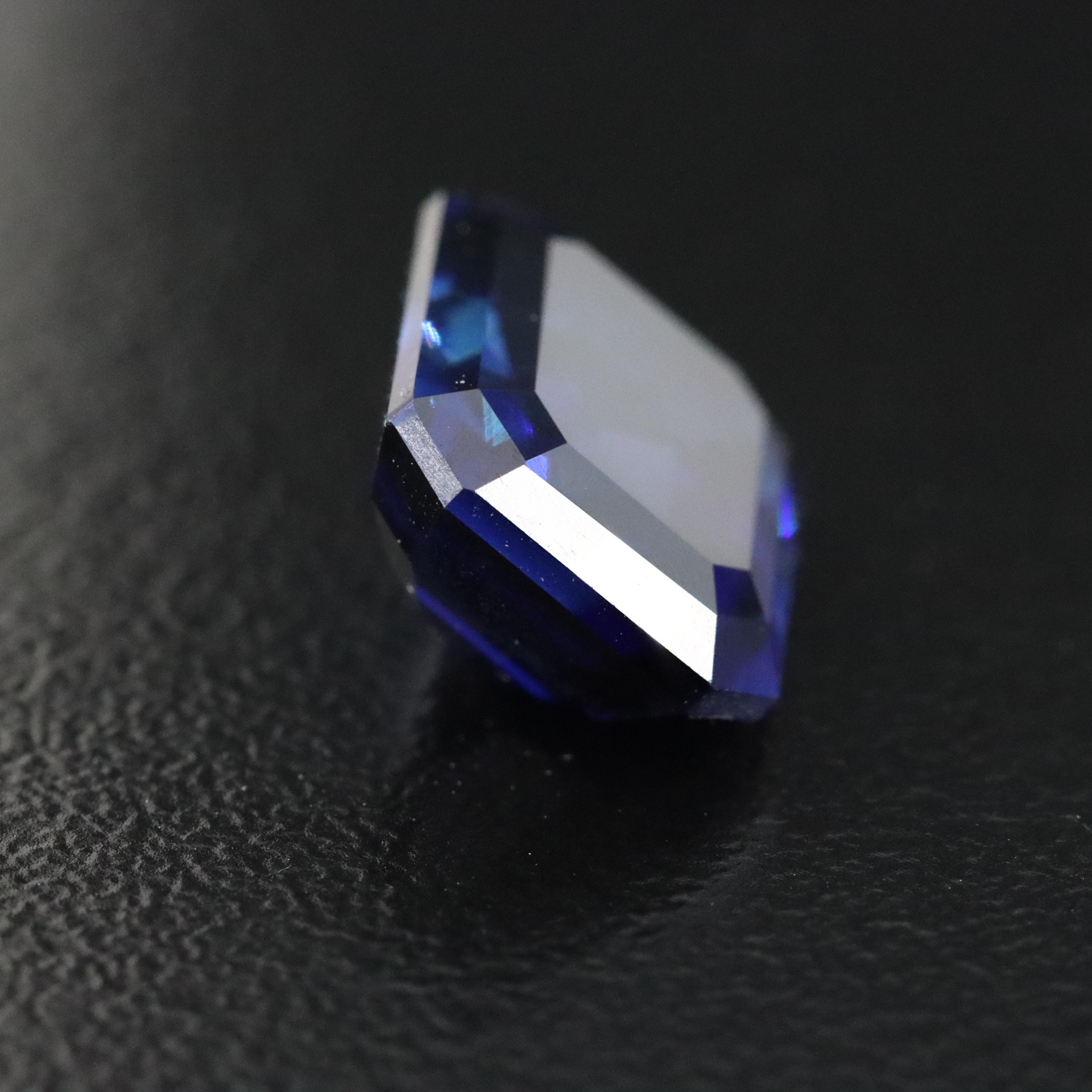 Loose 6.48 CT Lab Grown Sapphire