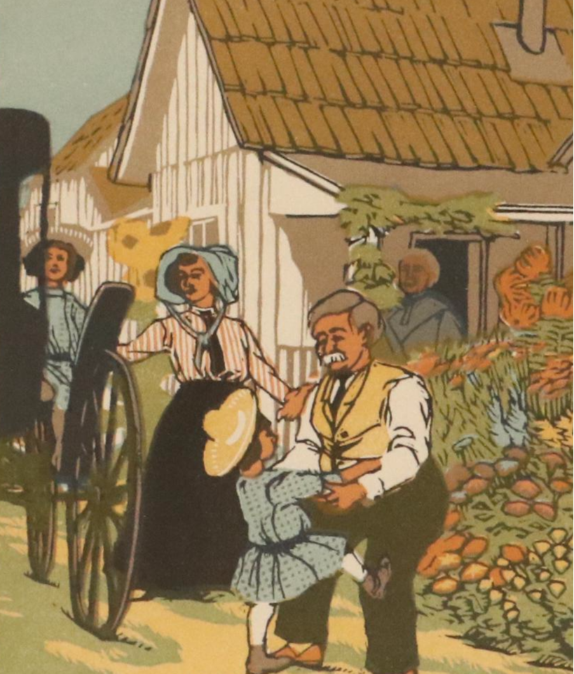 Gustave Baumann Woodcut "September" from "All the Year Round," 1912