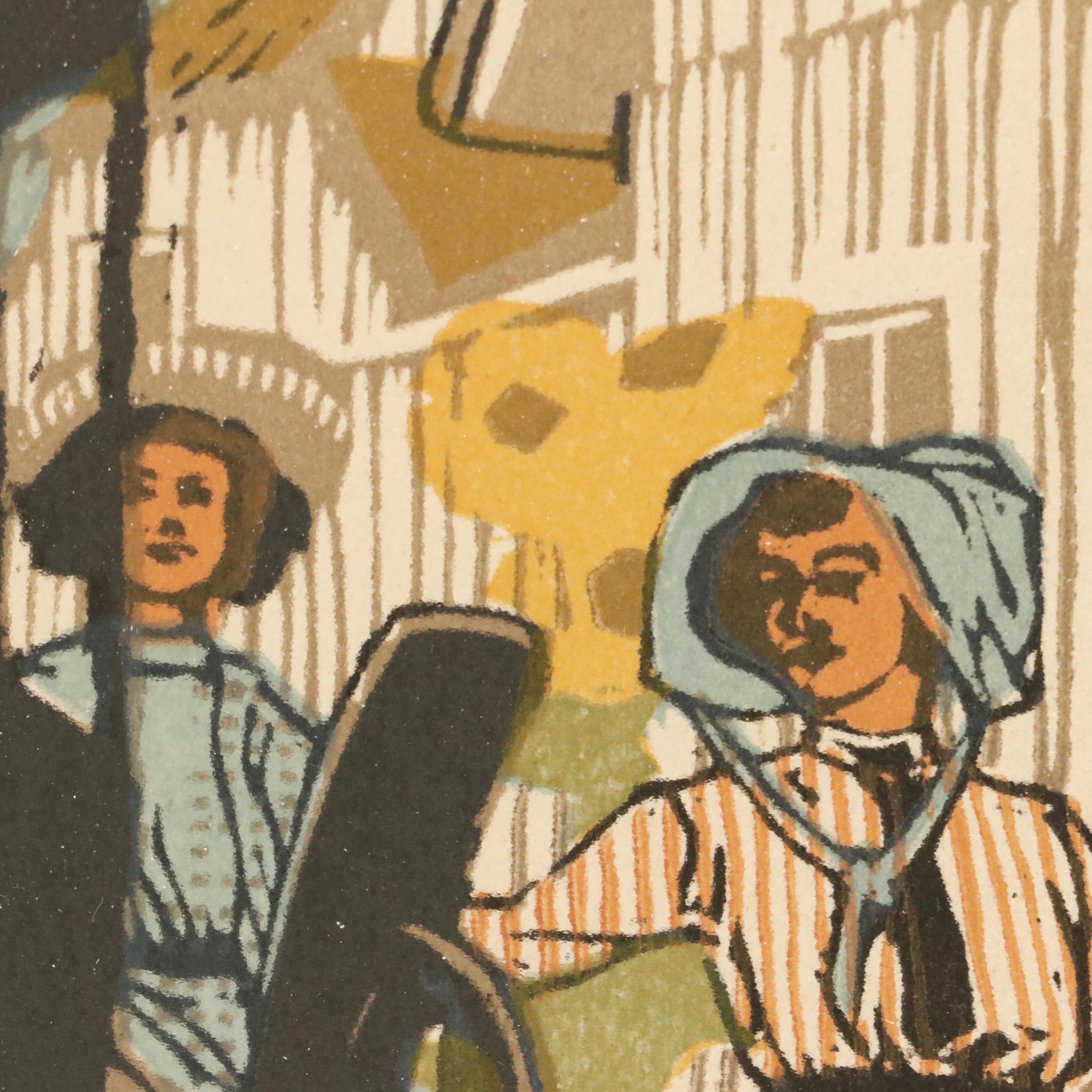 Gustave Baumann Woodcut "September" from "All the Year Round," 1912