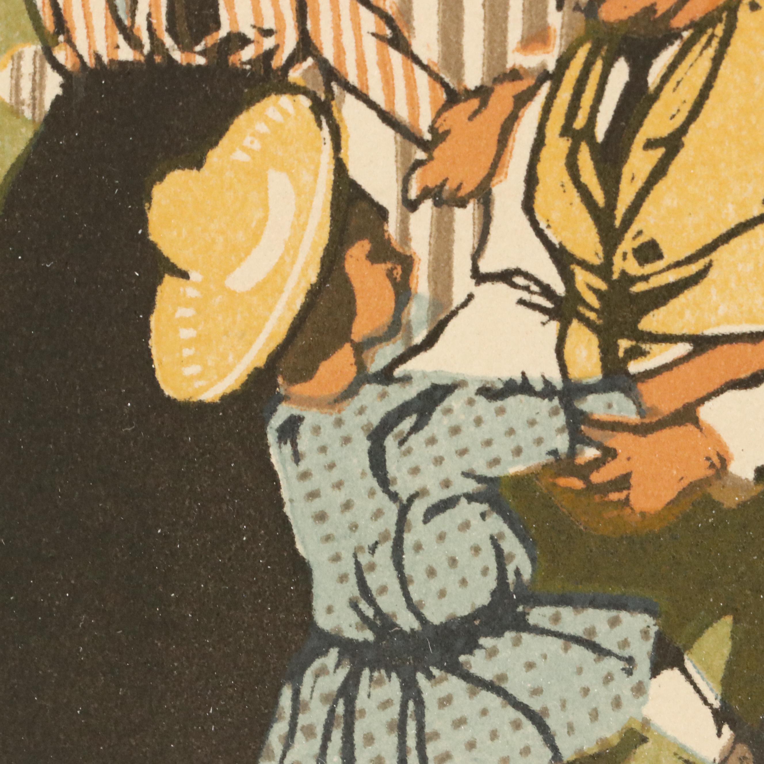 Gustave Baumann Woodcut "September" from "All the Year Round," 1912