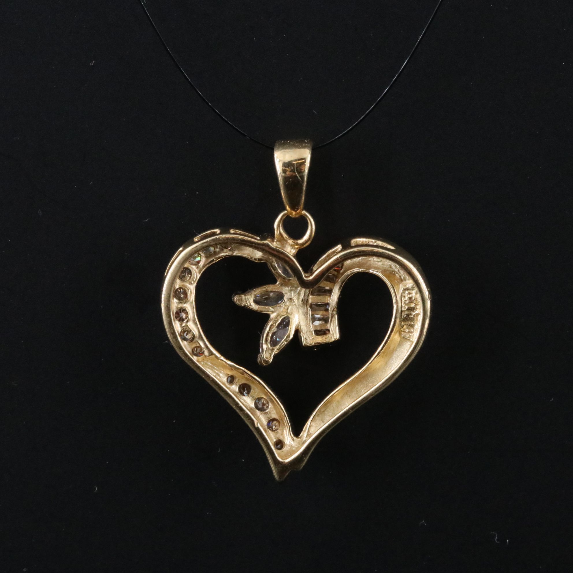 14K 0.36 CTW Diamond Heart Pendant