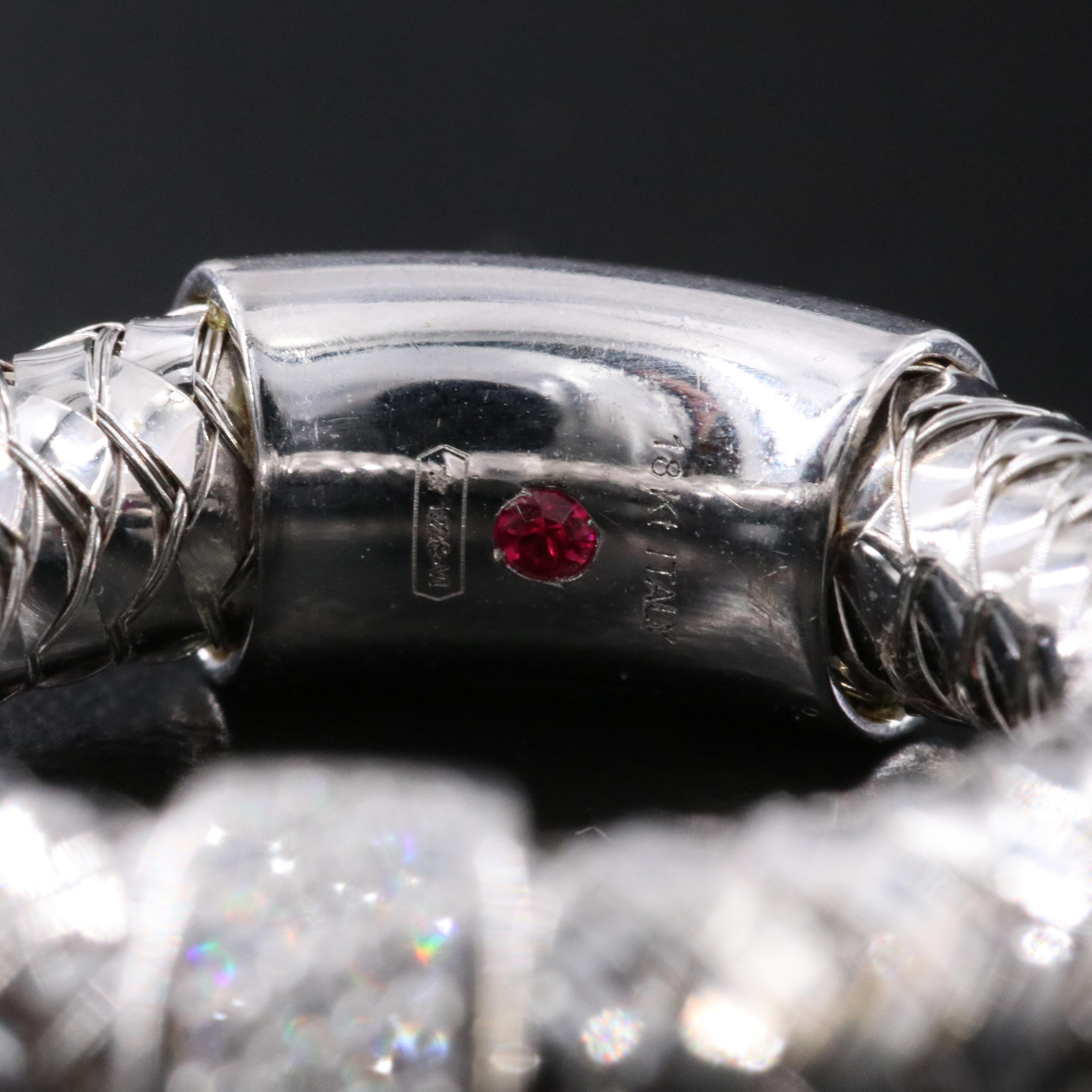 Roberto Coin Primavera 18K Diamond Woven Mesh Ring