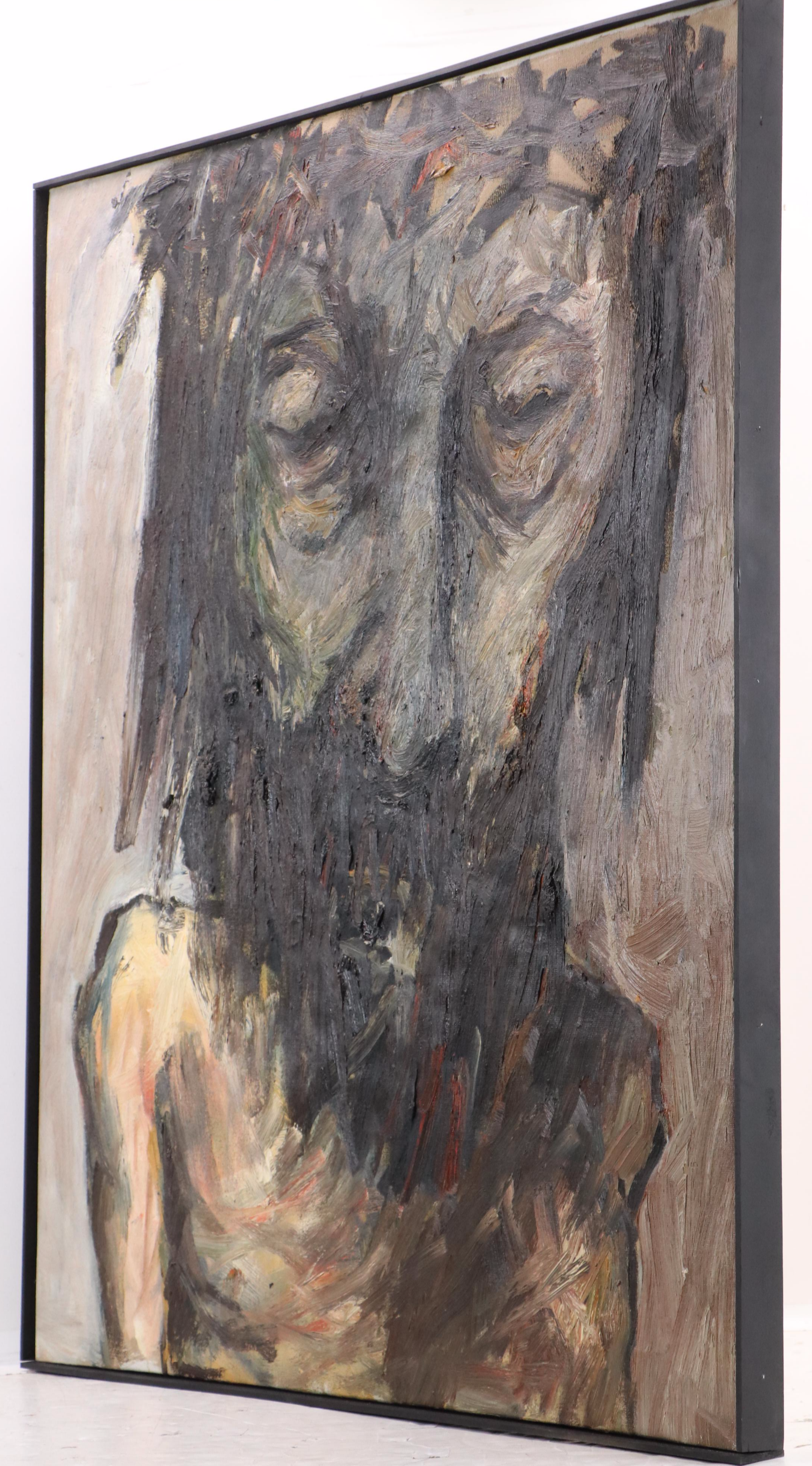 James Bruch Expressionist Oil Painting of Passion Scene