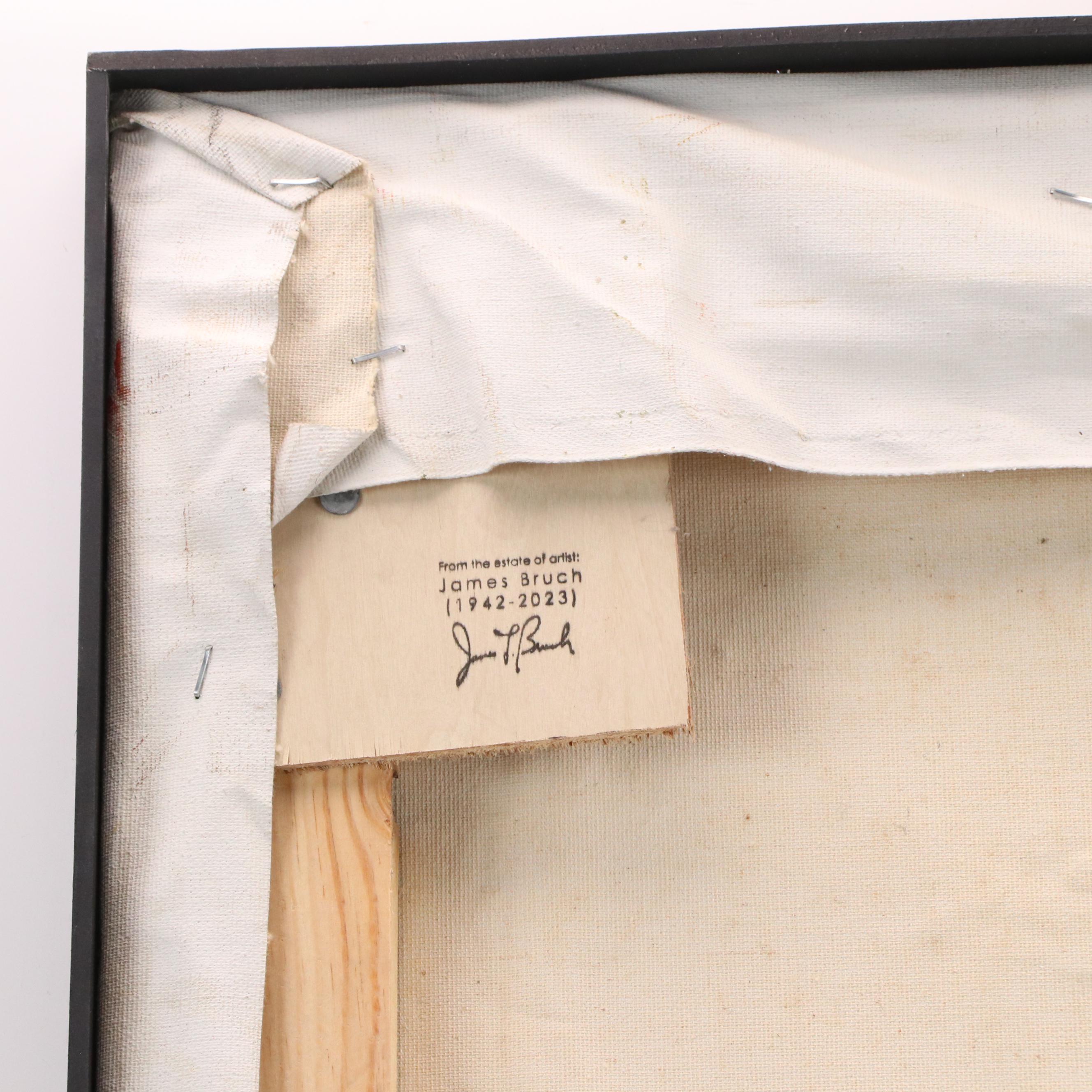 James Bruch Expressionist Oil Painting of Passion Scene