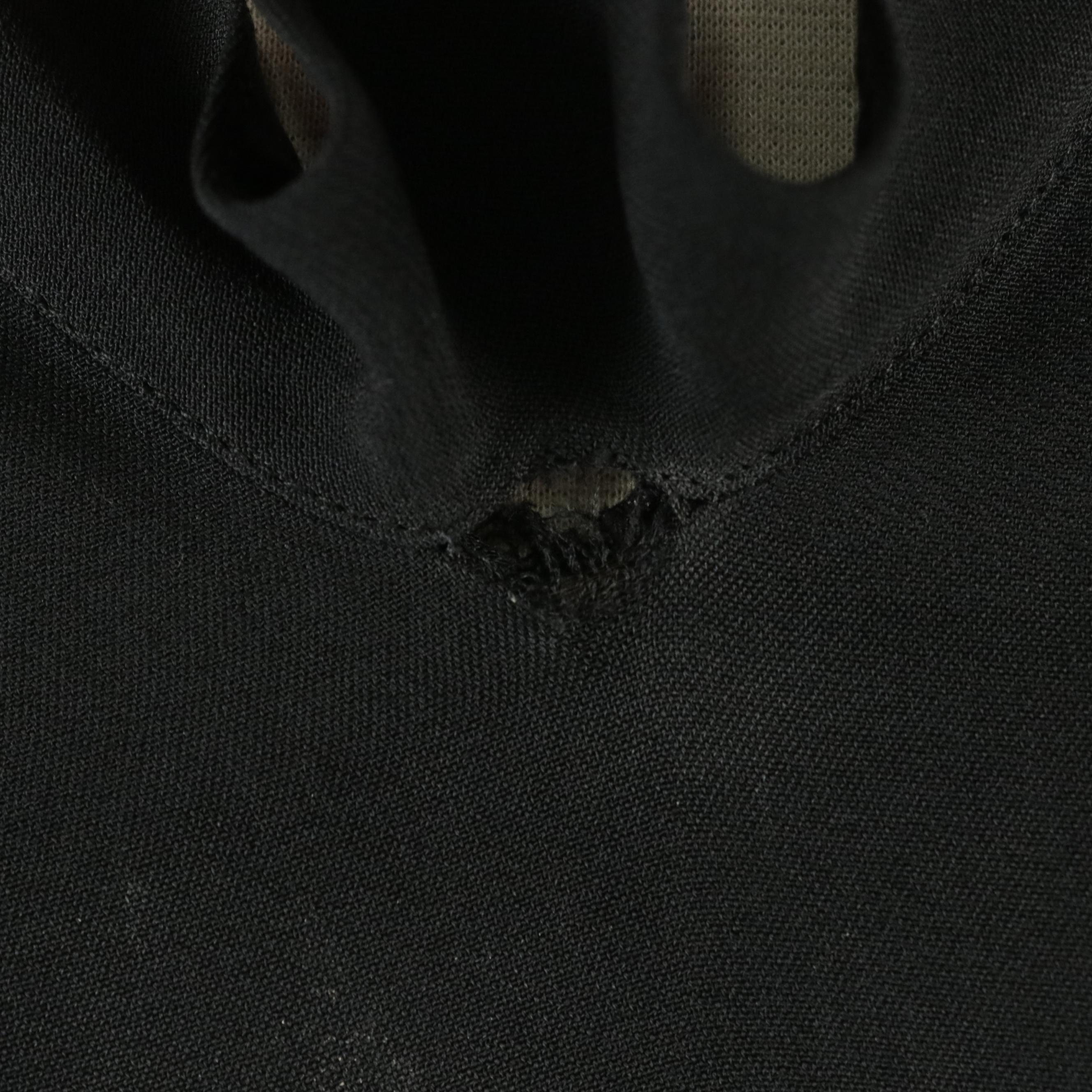 Stella McCartney Flared Hem V-Neck Shift Dress in Black Rayon Stretch