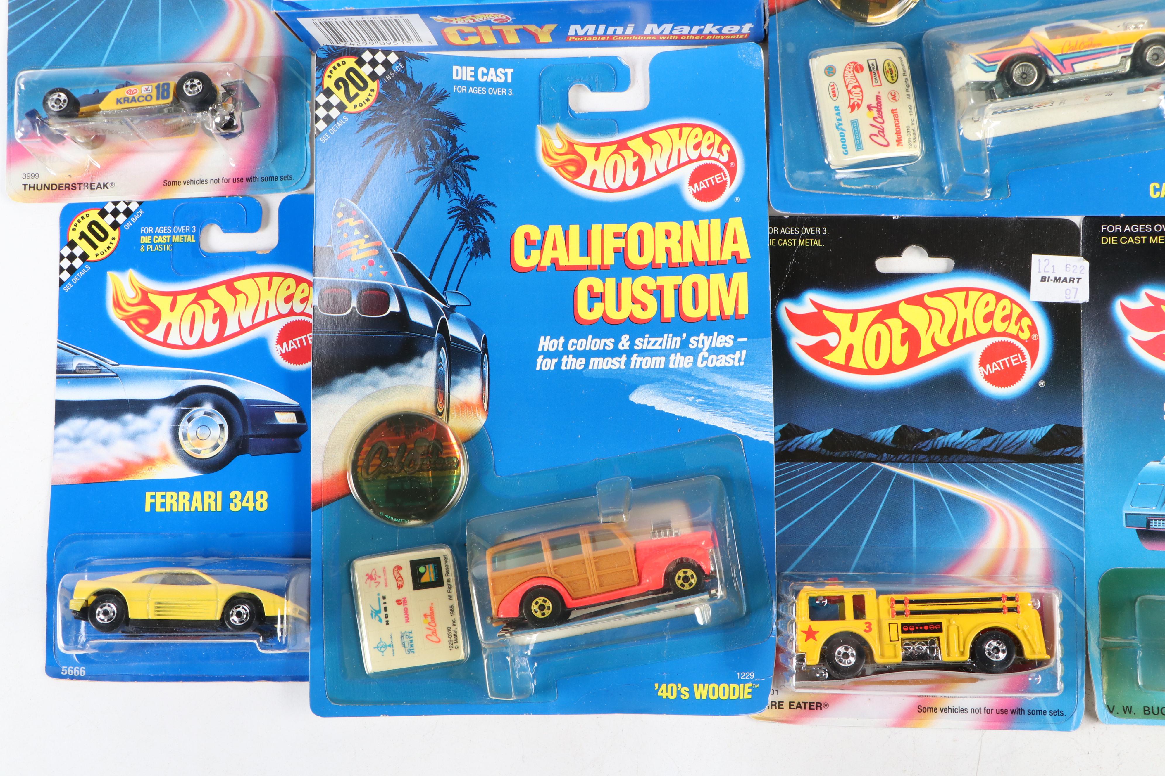 Hot Wheels "Camaro," "City Mini Market" and More Toy Cars, 1987–1991