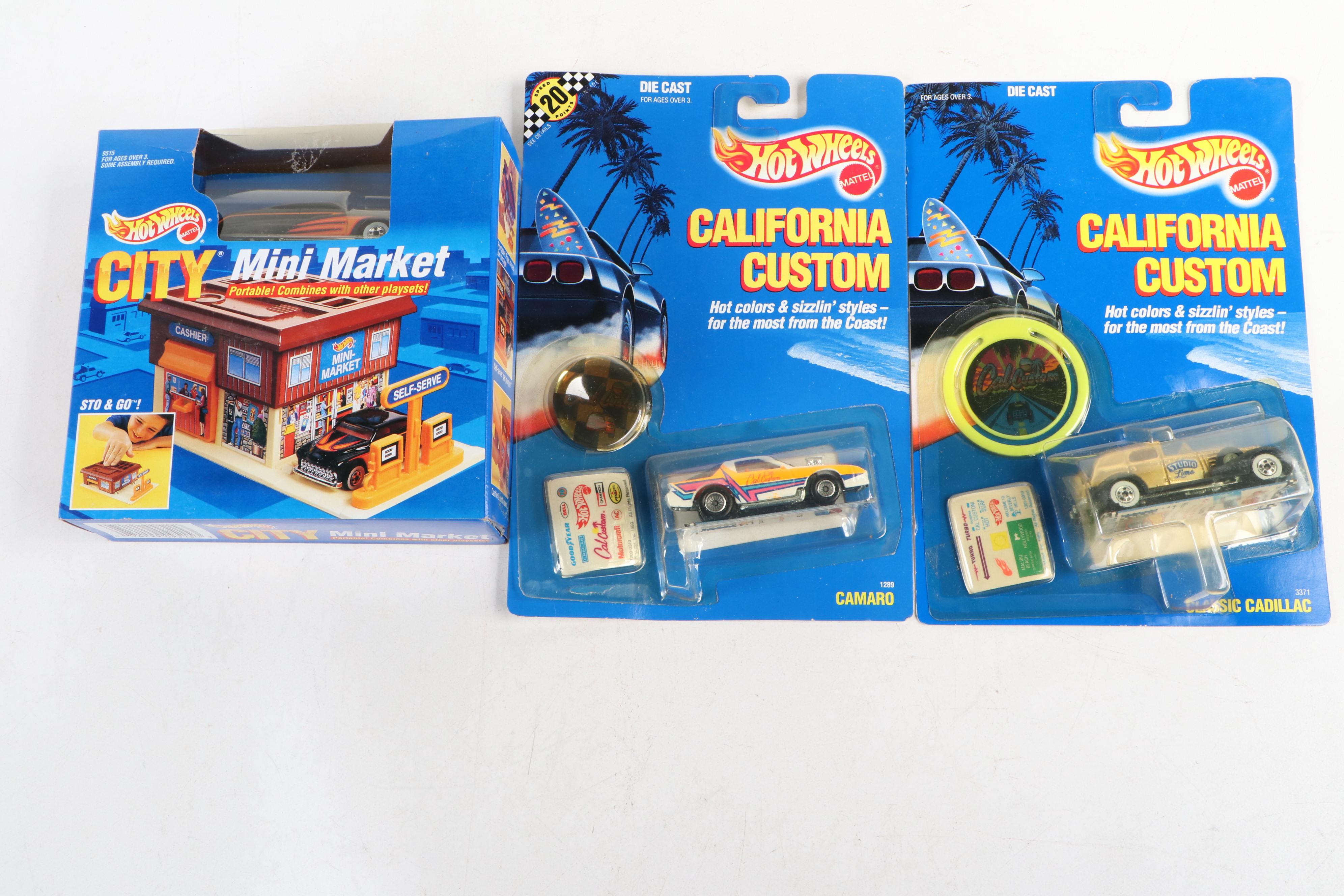 Hot Wheels "Camaro," "City Mini Market" and More Toy Cars, 1987–1991